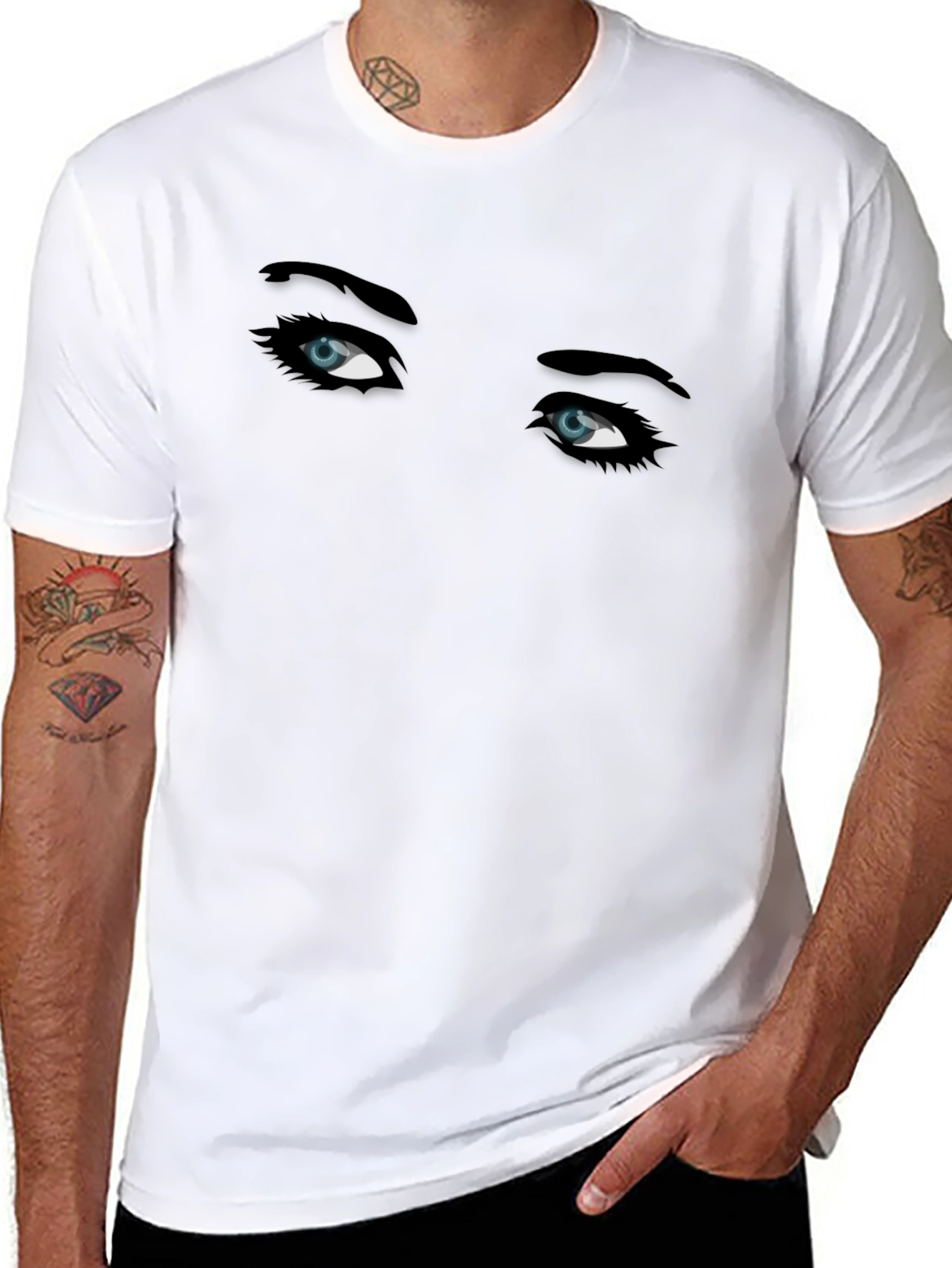 Eyes Graphic T-Shirt - Mens Black Tee