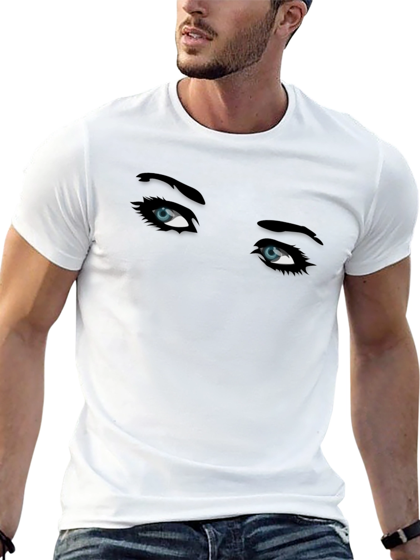 Eyes Graphic T-Shirt - Mens Black Tee