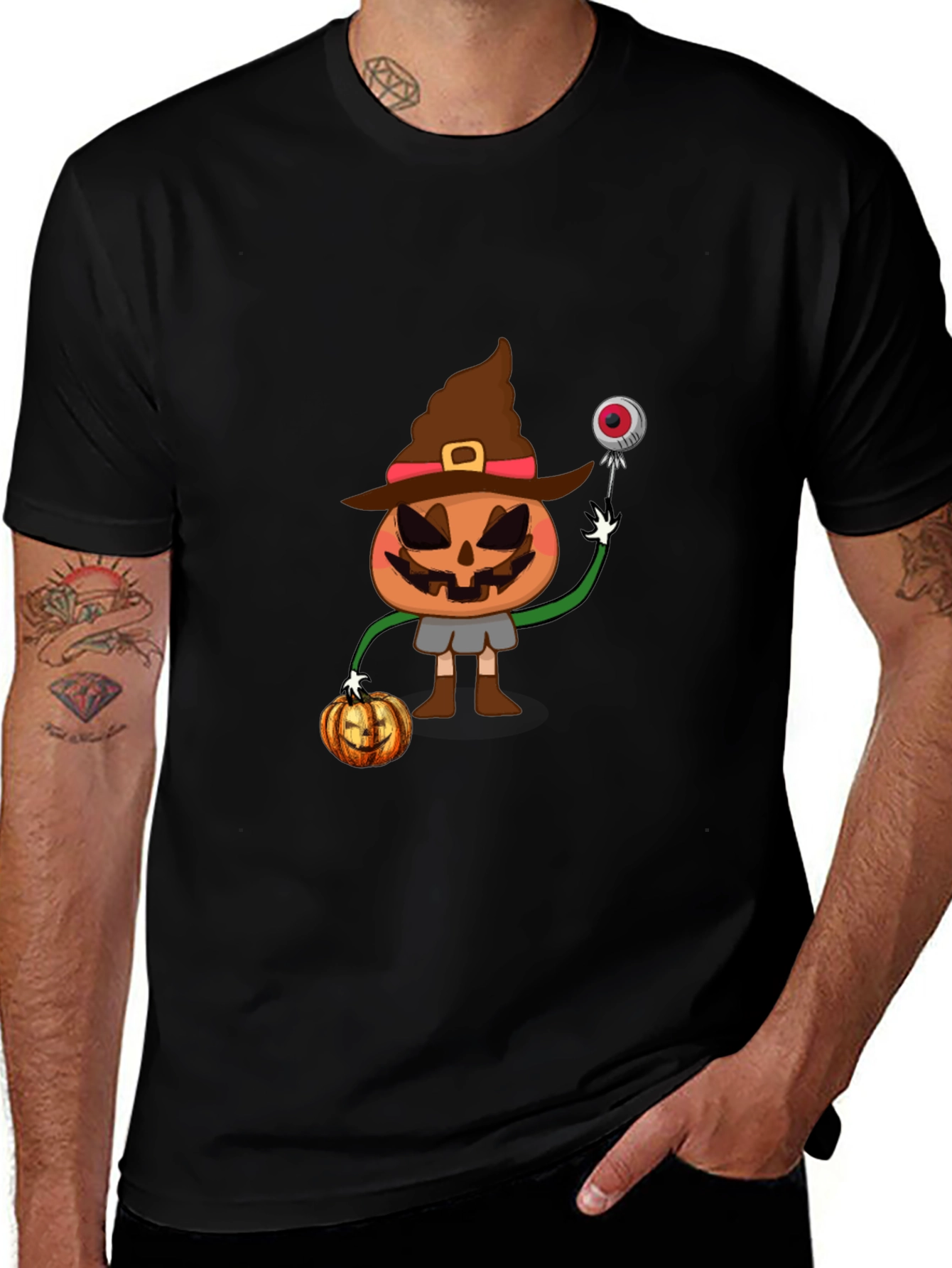 Spooky Pumpkin Witch T-Shirt