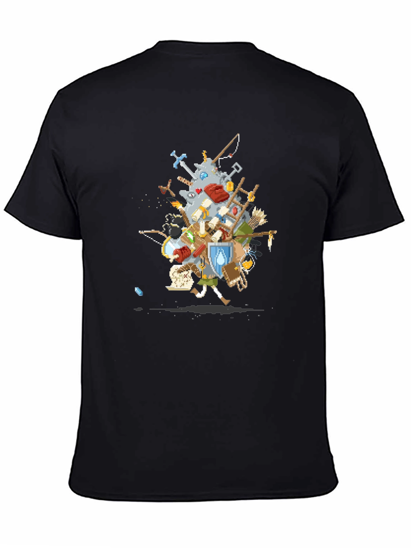 RPG Inventory Black T-Shirt