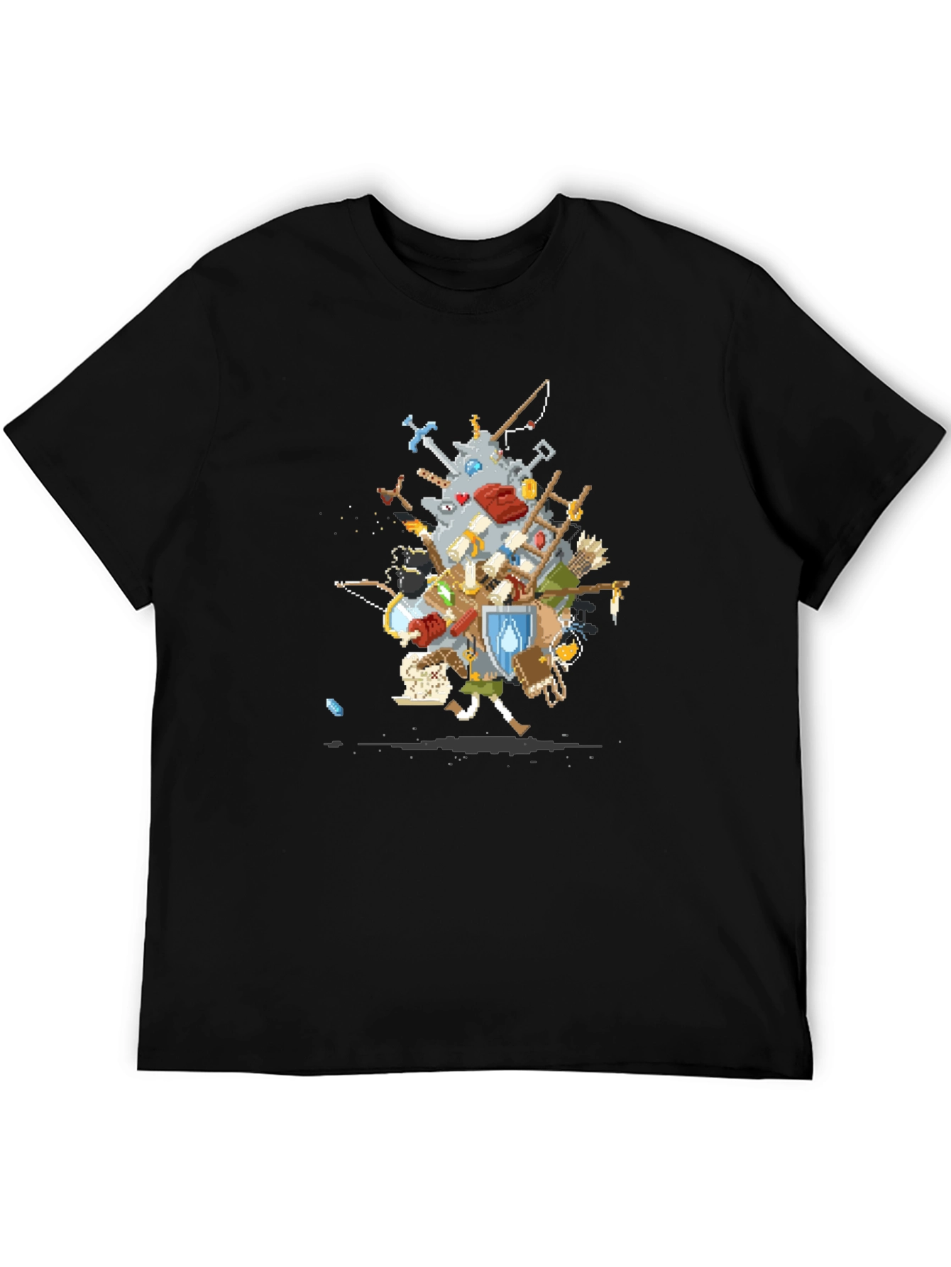 RPG Inventory Black T-Shirt