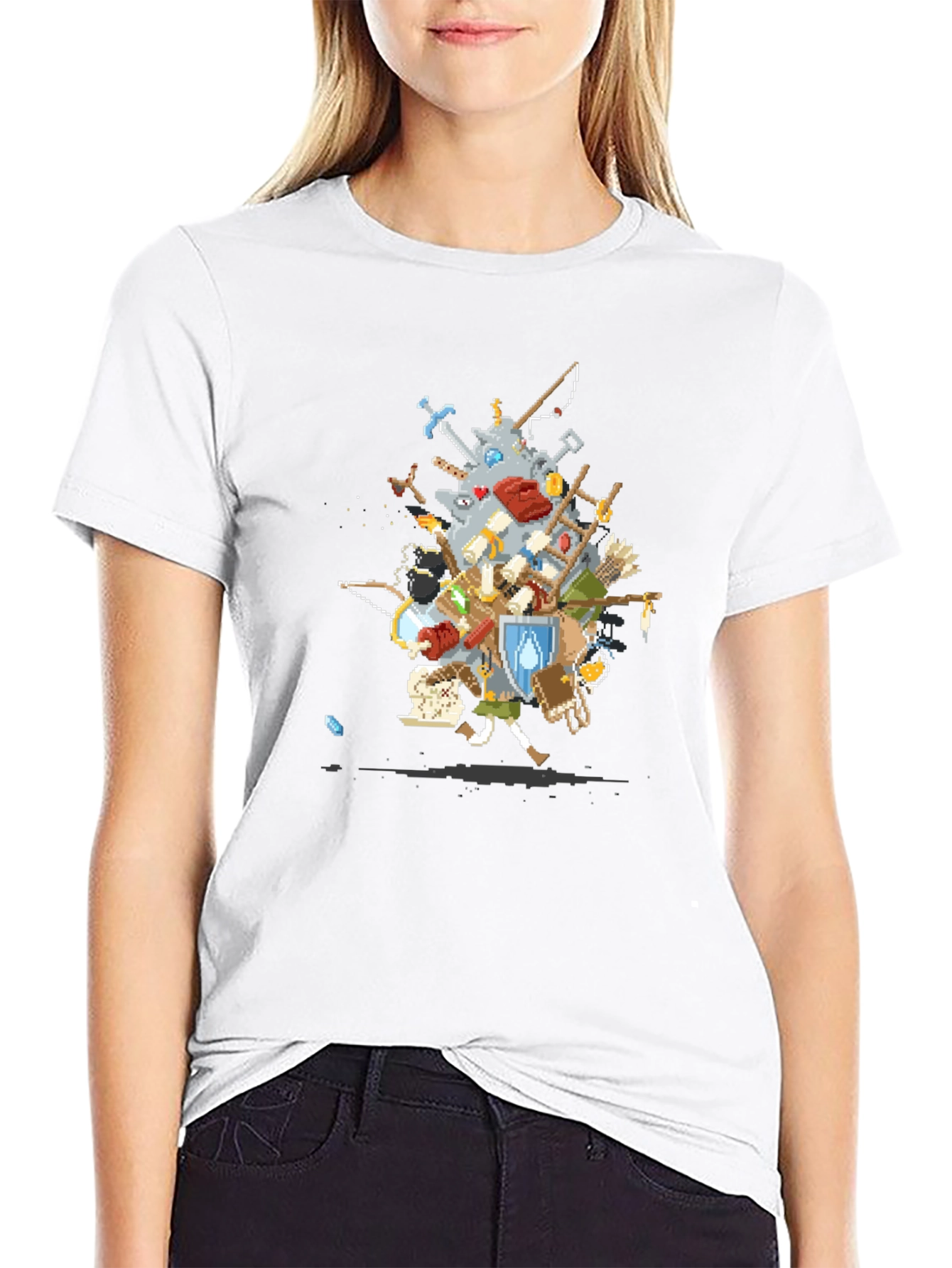 RPG Inventory Black T-Shirt