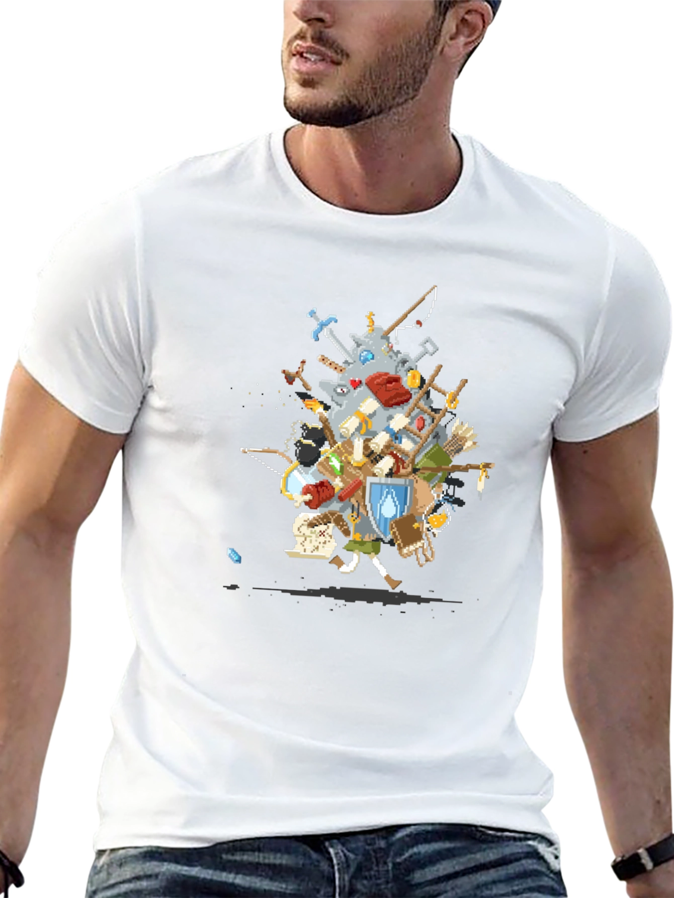 RPG Inventory Black T-Shirt