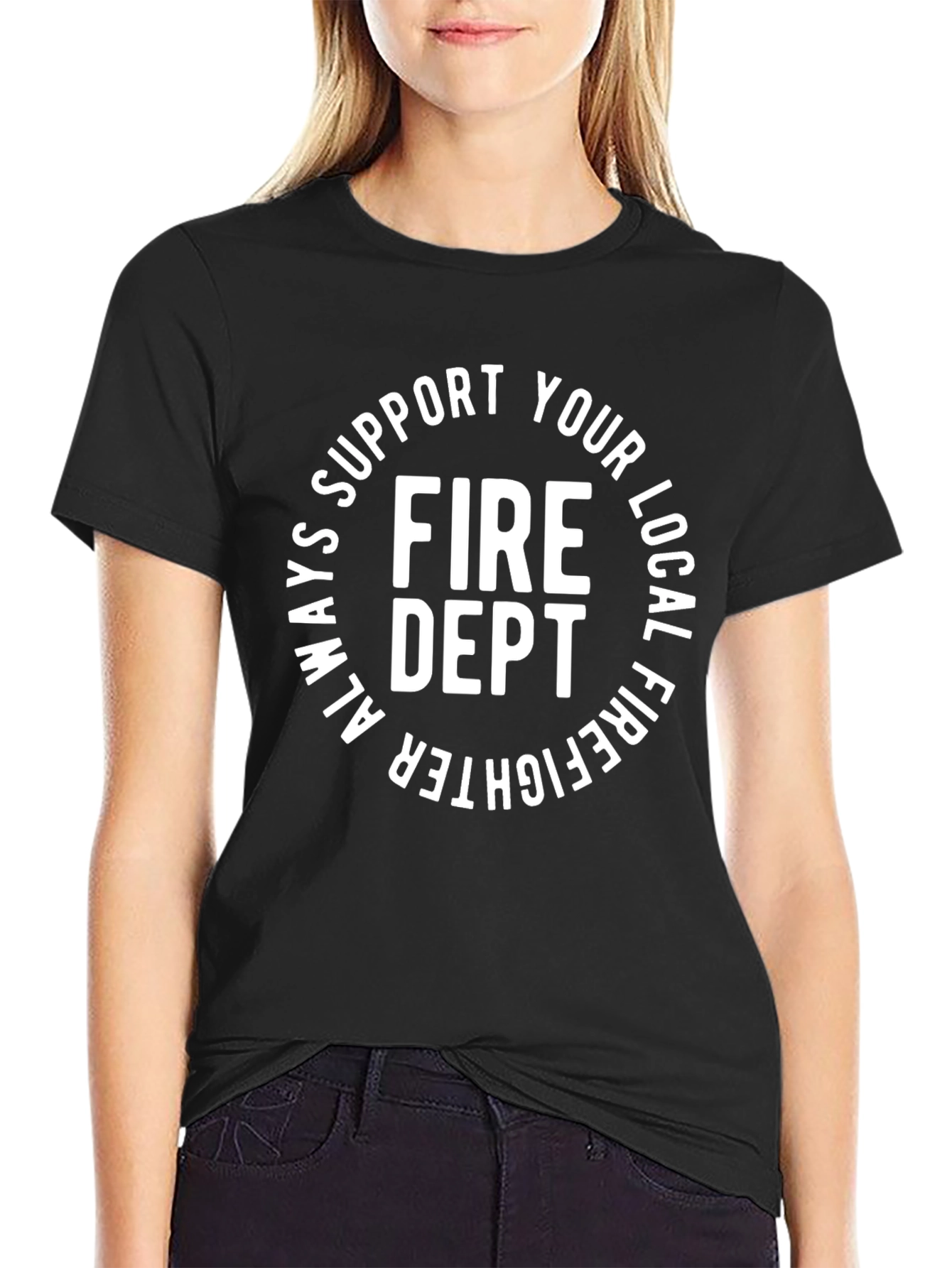 Support Your Local Fire Dept. Graphic Tee