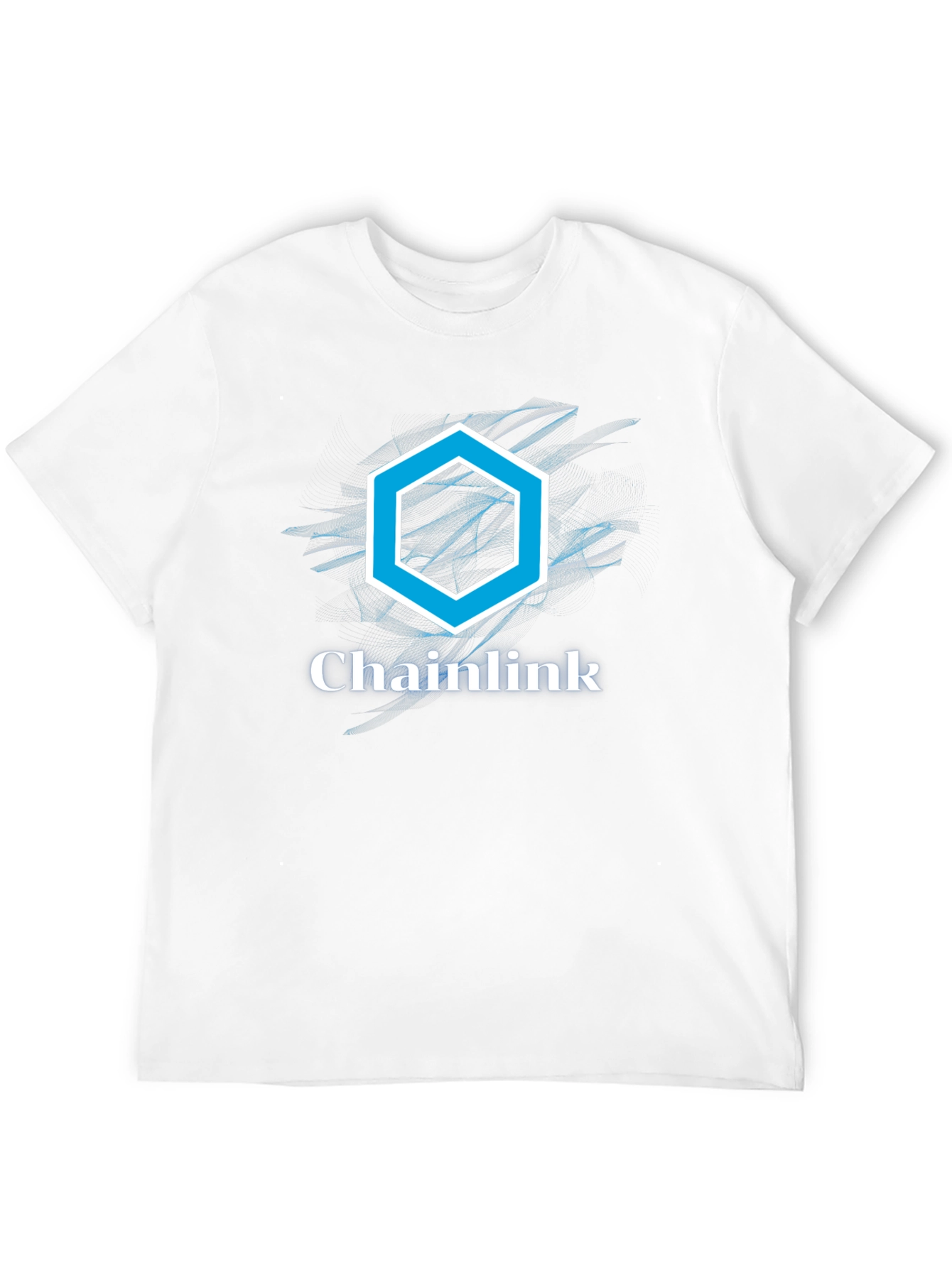 Chainlink T-Shirt - Crypto Logo Graphic Tee - Black