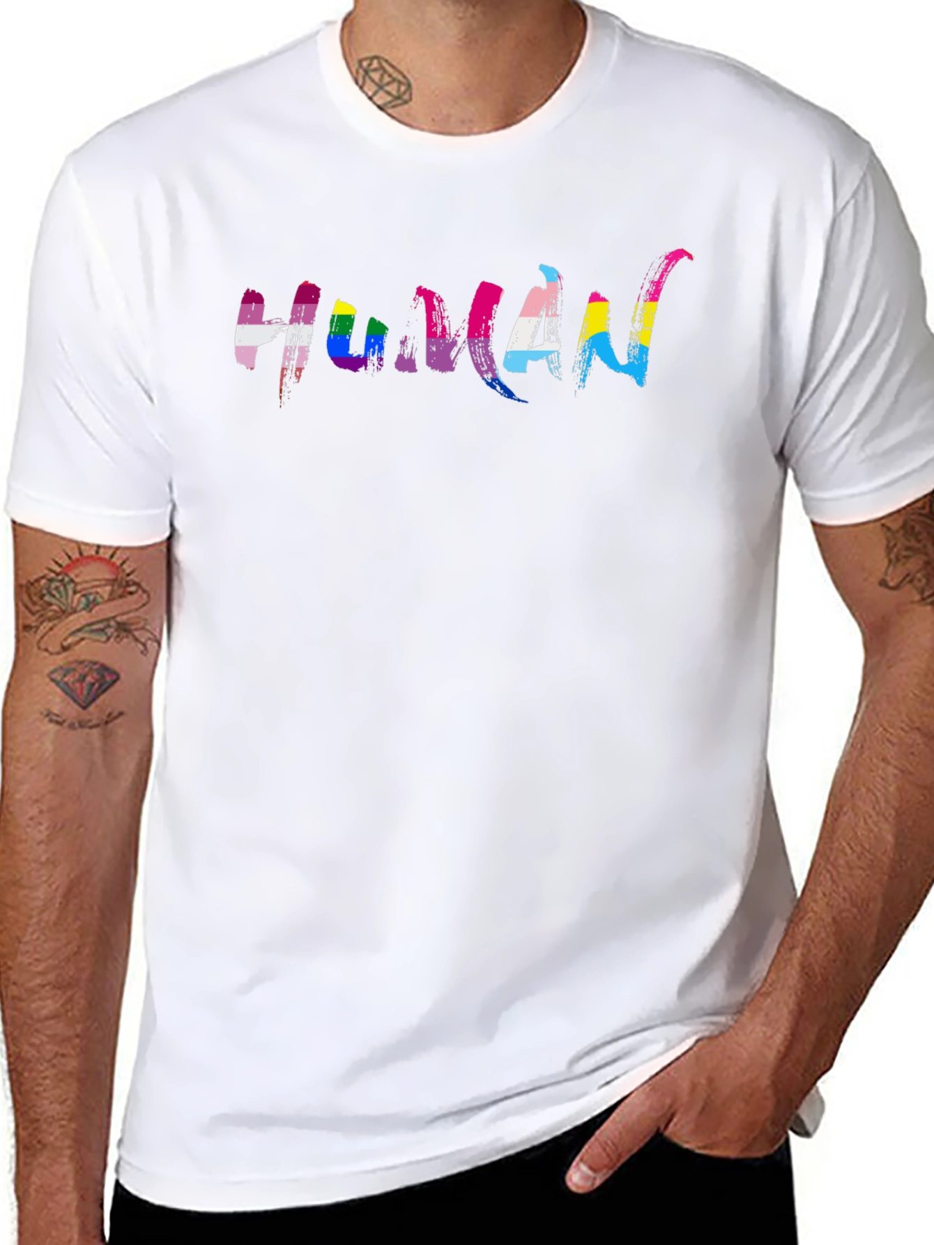 LGBTQ+ Human Pride Graphic Tee