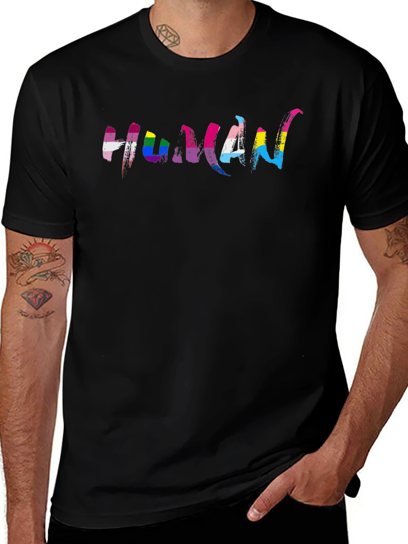 LGBTQ+ Human Pride Graphic Tee