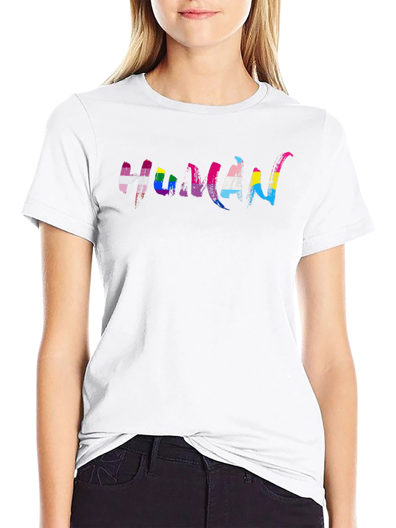 LGBTQ+ Human Pride Graphic Tee