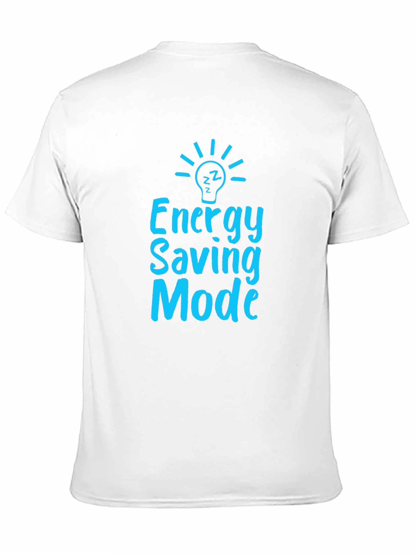 Energy Saving Mode Graphic T-Shirt - Black