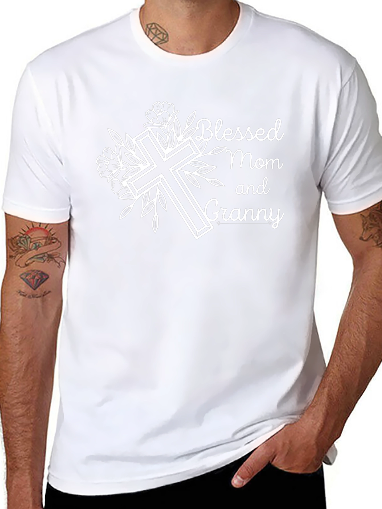 Blessed Mom and Granny Black T-Shirt