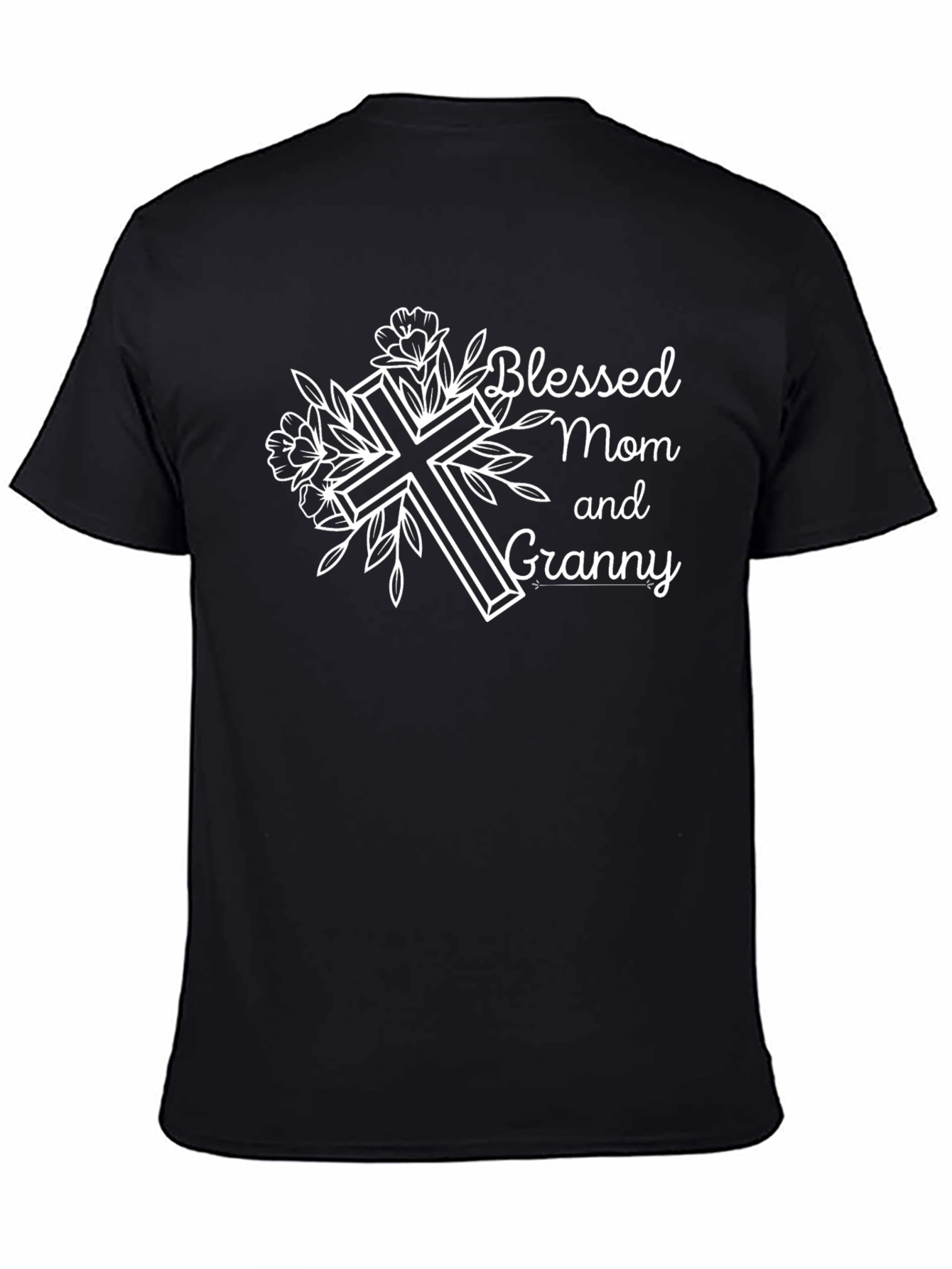 Blessed Mom and Granny Black T-Shirt
