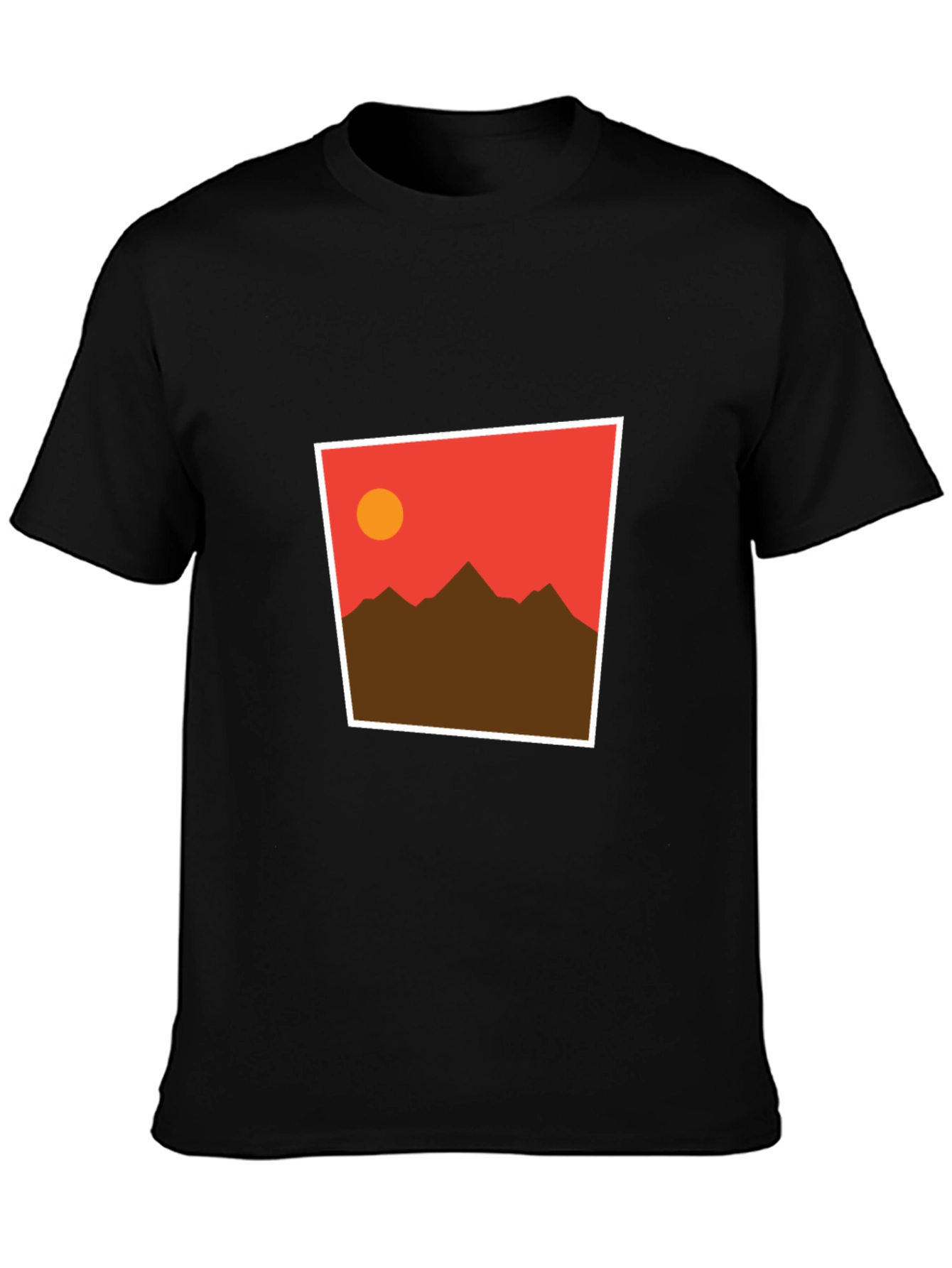 Sunset Mountain Graphic Tee - Soft Cotton Blend
