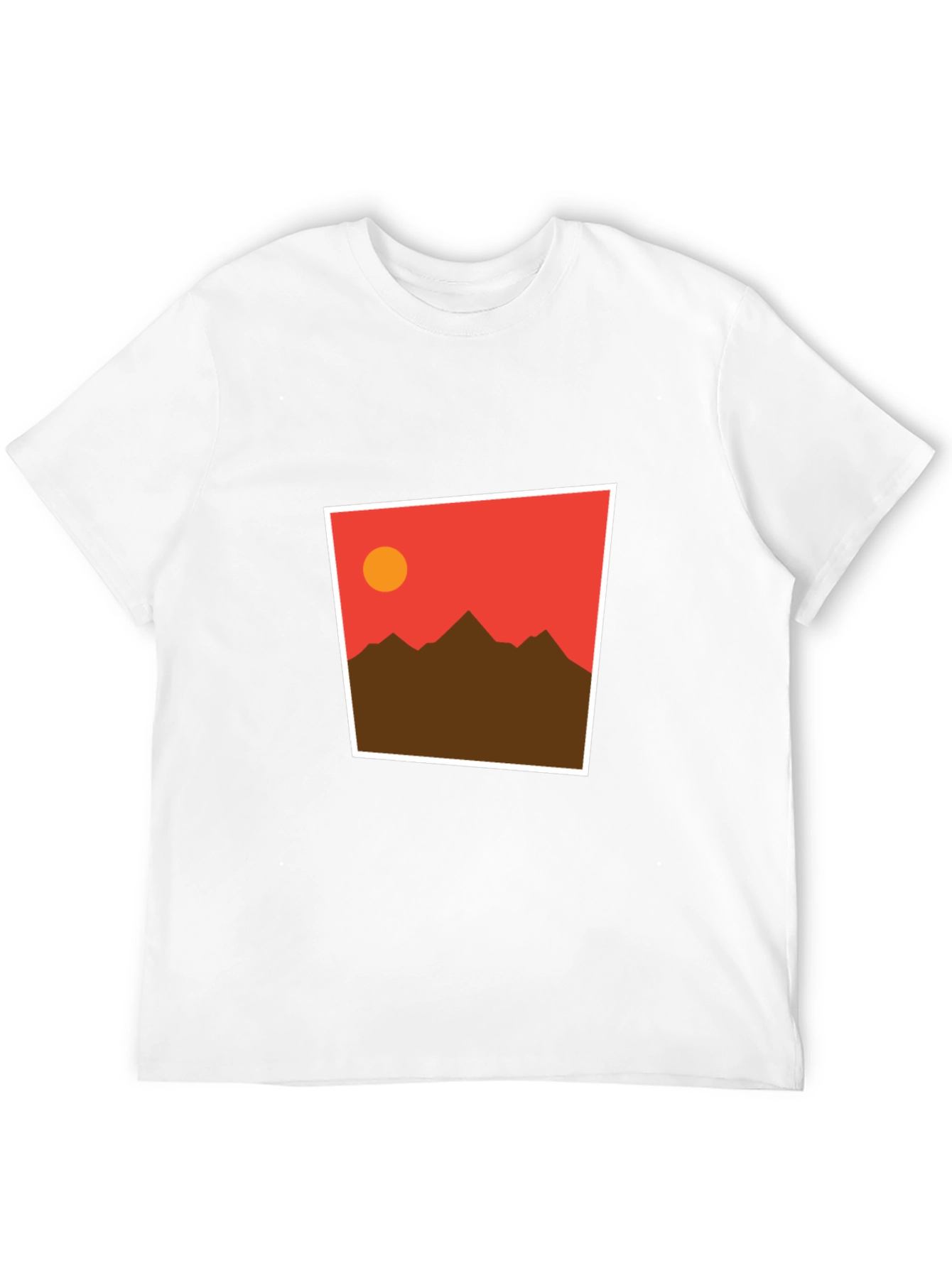 Sunset Mountain Graphic Tee - Soft Cotton Blend
