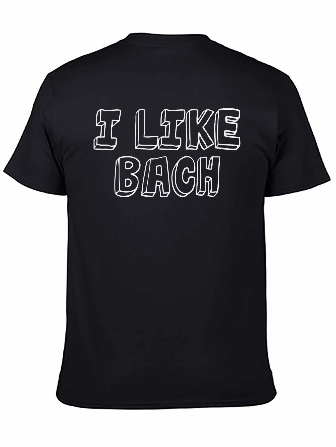 I Like Bach Black T-Shirt - Music Lover Tee