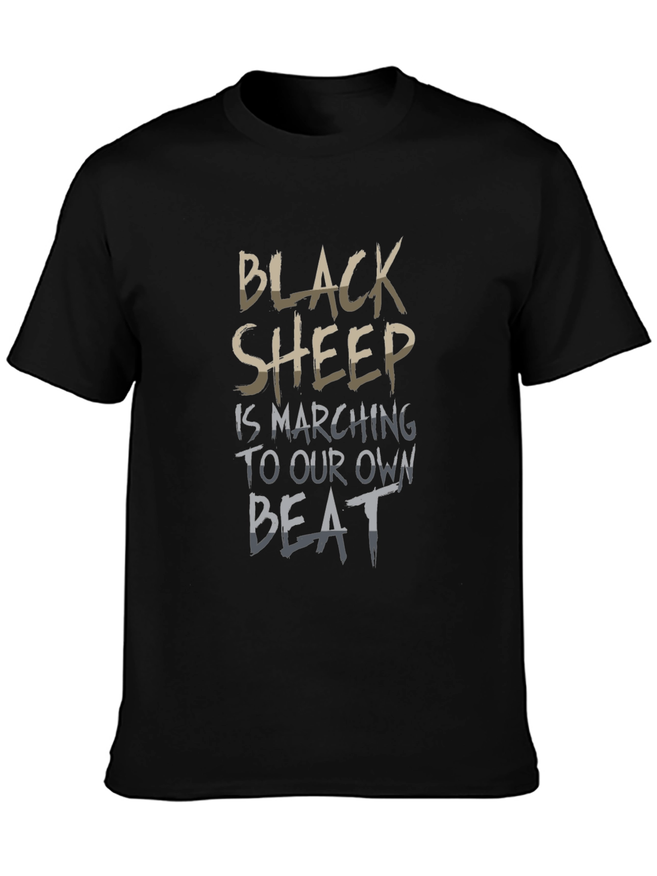 Black Sheep Statement T-Shirt: March to Your Own Beat