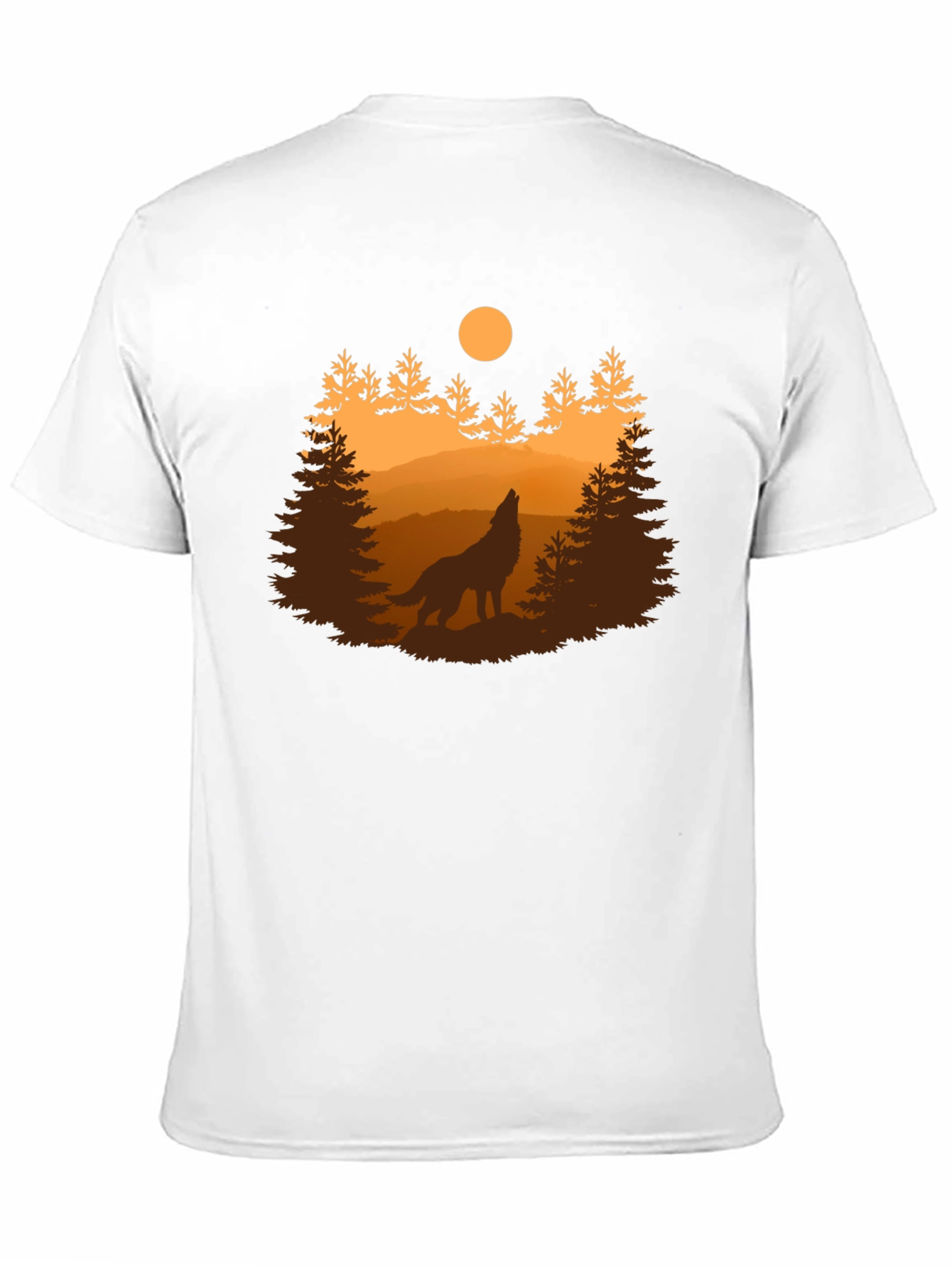 Wolf Howling at Moon T-Shirt