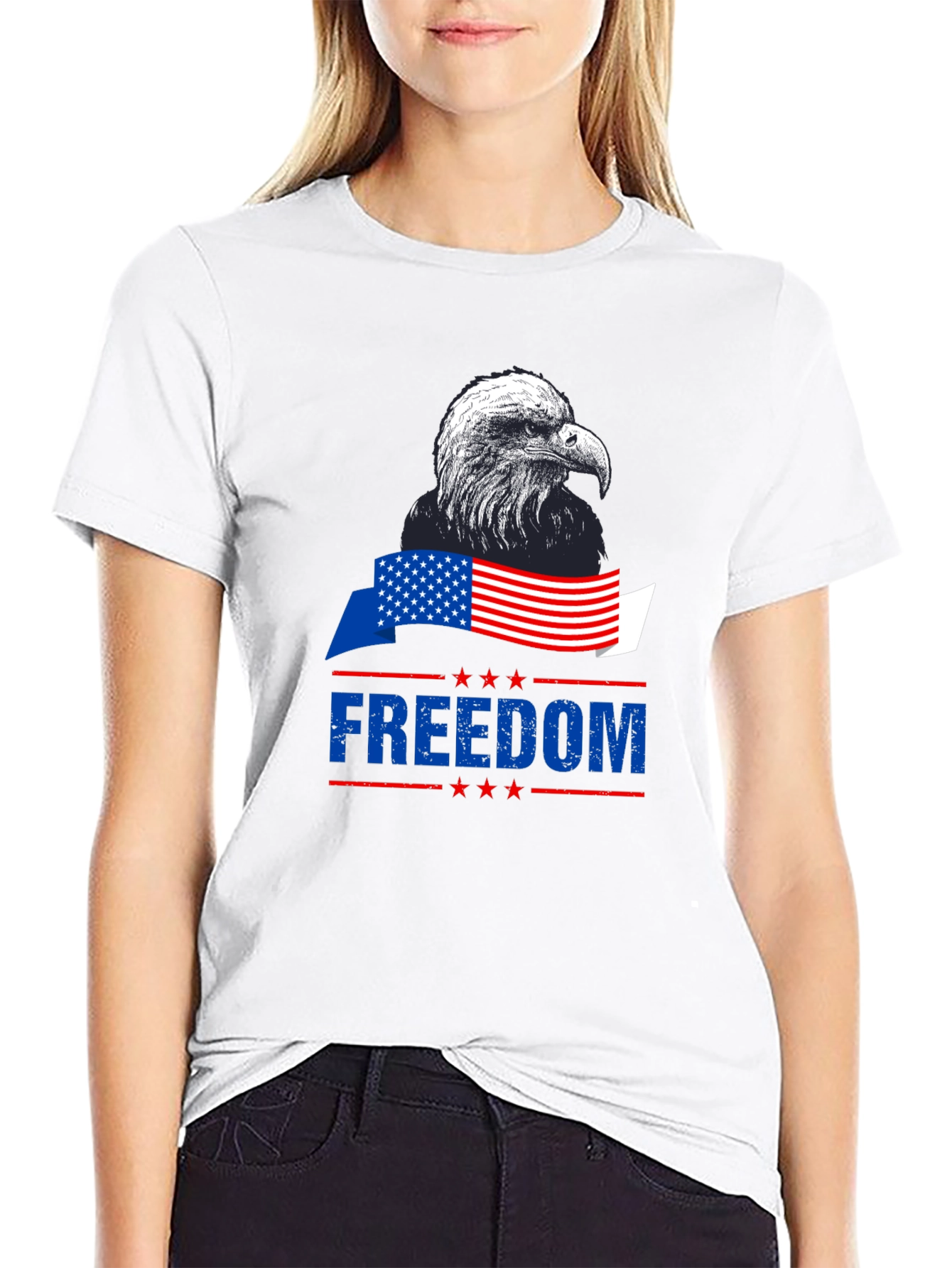 Patriotic Eagle Freedom T-Shirt - American Pride