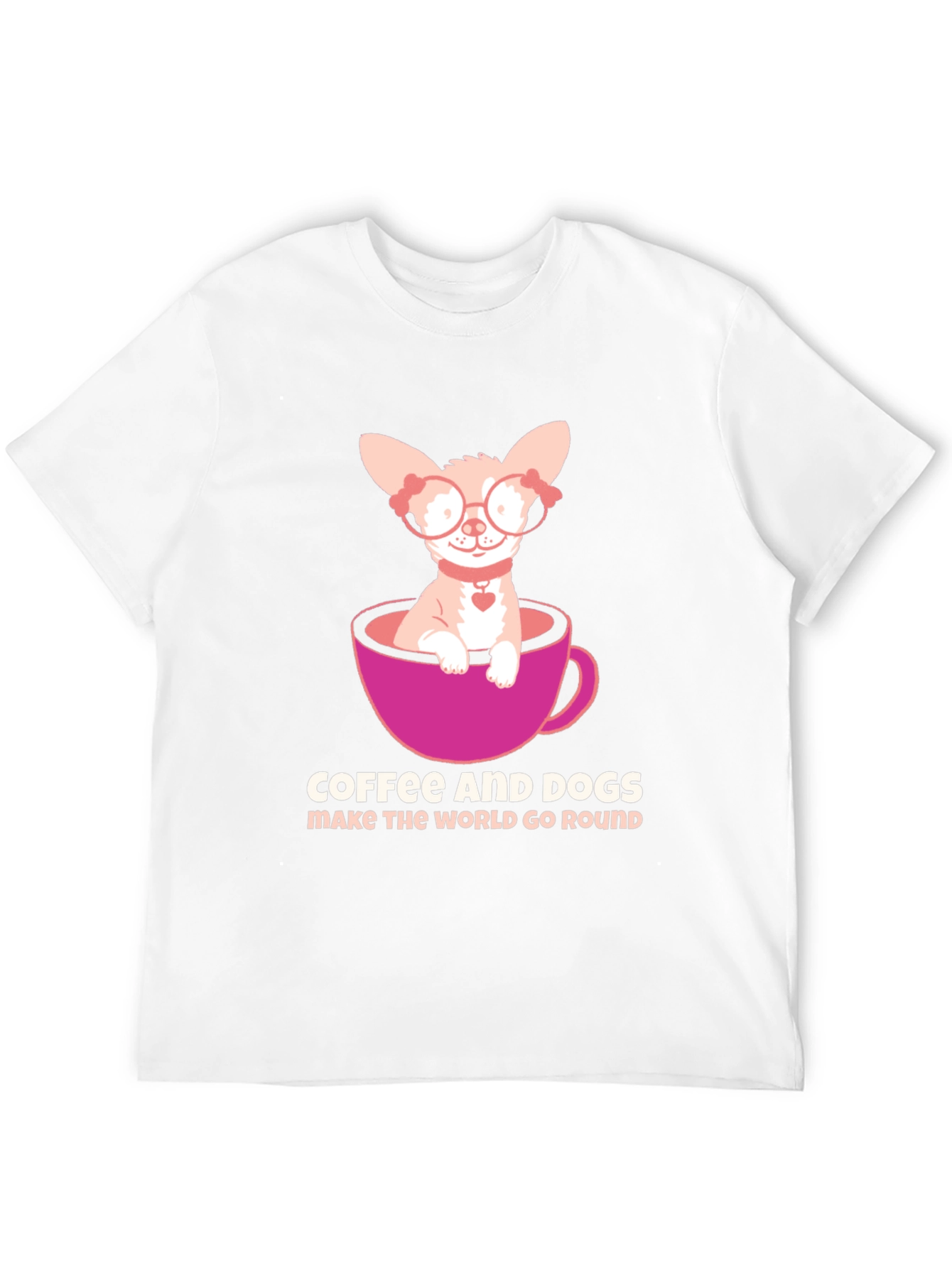 Coffee & Dogs T-Shirt: Cute Chihuahua Tee