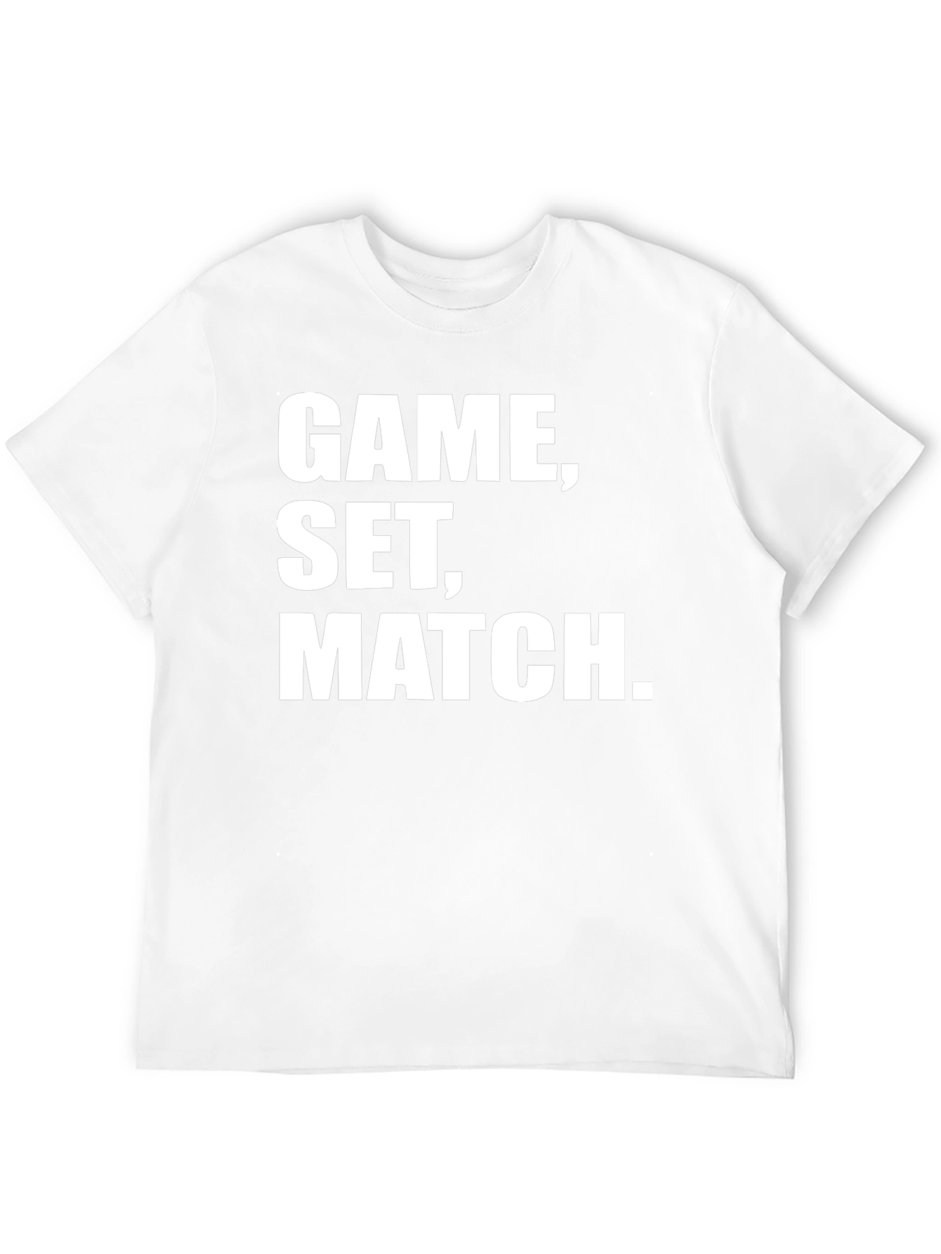 Game Set Match Black T-Shirt