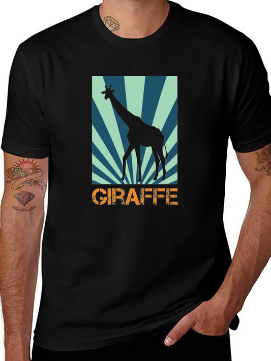 Giraffe Graphic Tee - Stylish Animal Print T-Shirt