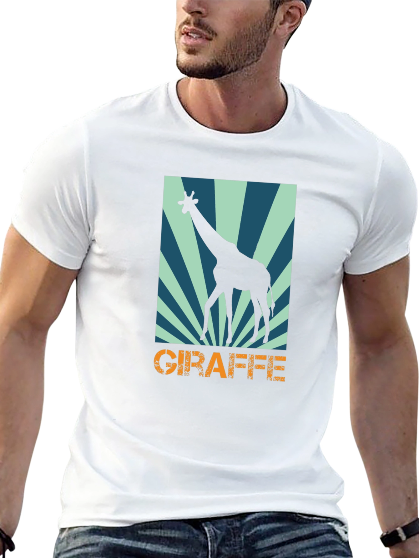 Giraffe Graphic Tee - Stylish Animal Print T-Shirt