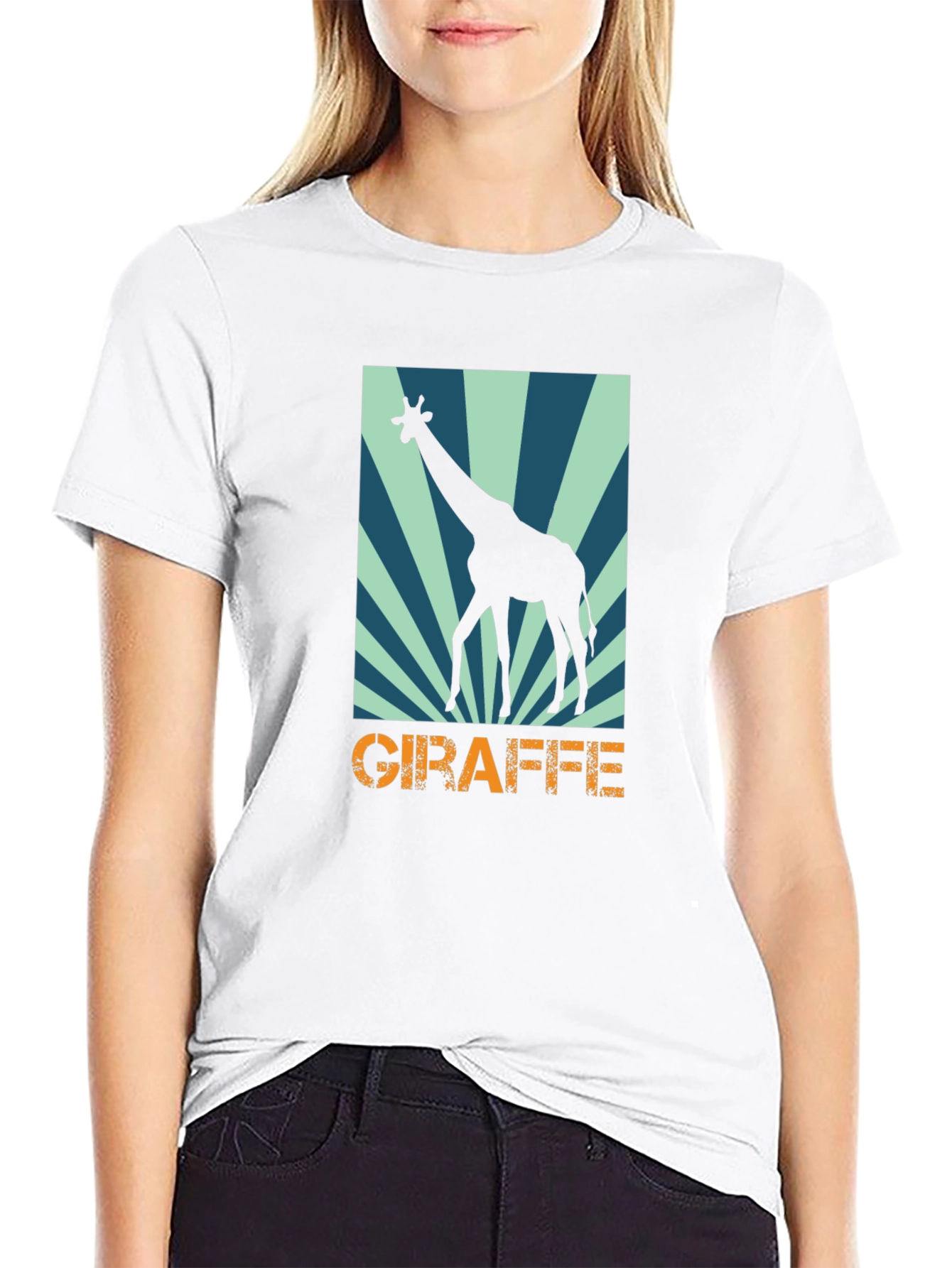 Giraffe Graphic Tee - Stylish Animal Print T-Shirt