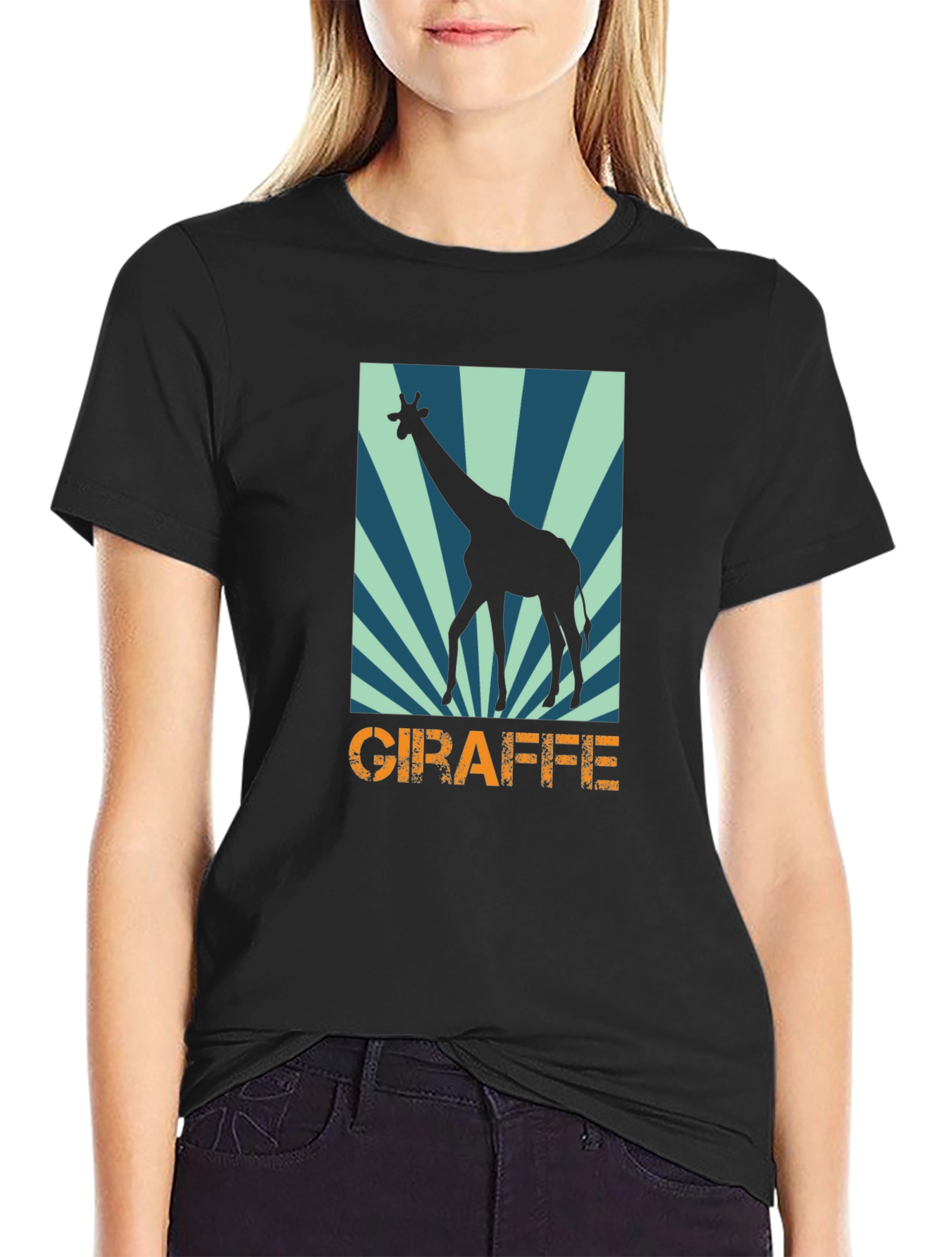 Giraffe Graphic Tee - Stylish Animal Print T-Shirt