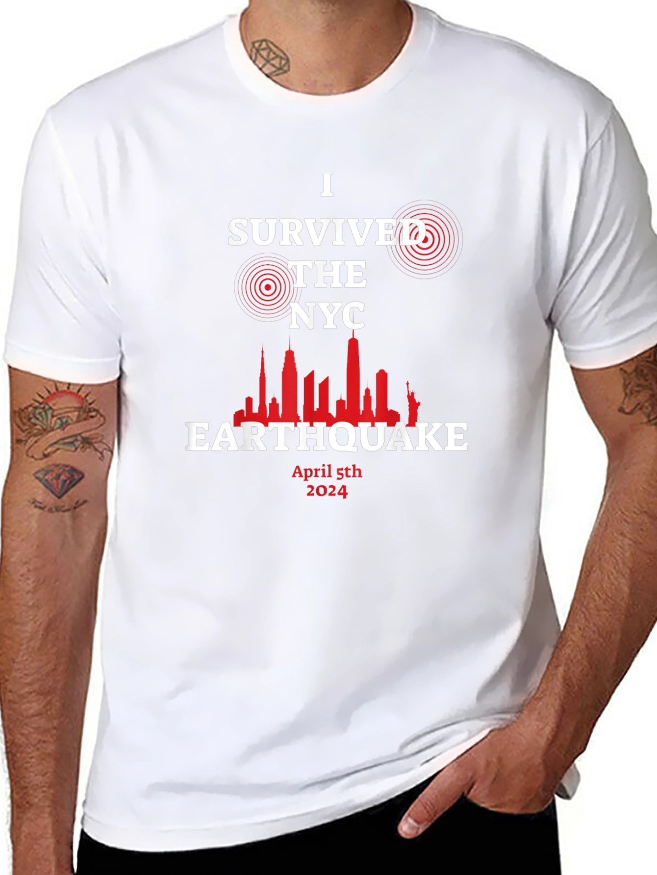 I Survived the NYC Earthquake April 5th 2024 T-Shirt