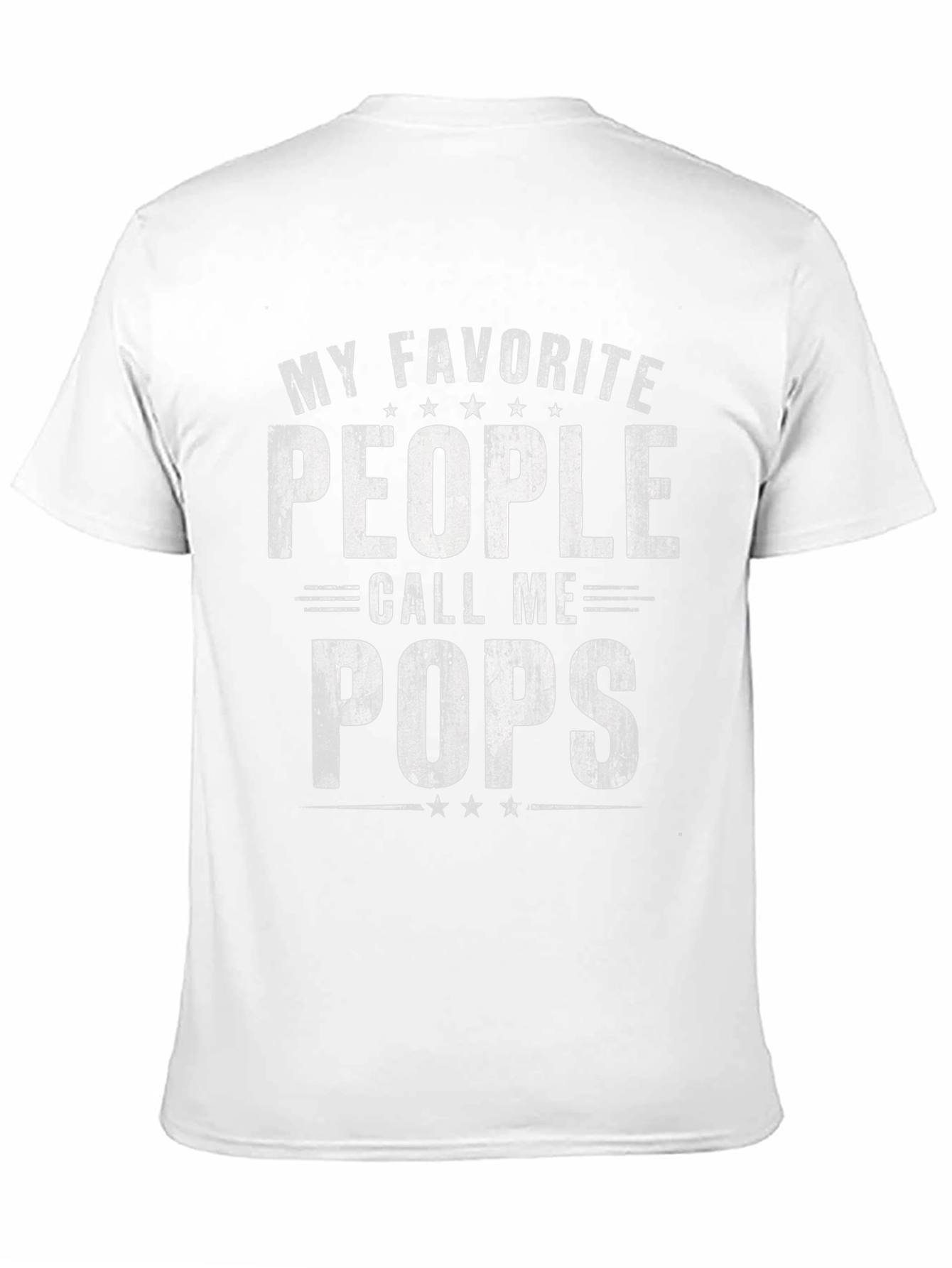 My Favorite People Call Me Pops Black T-Shirt