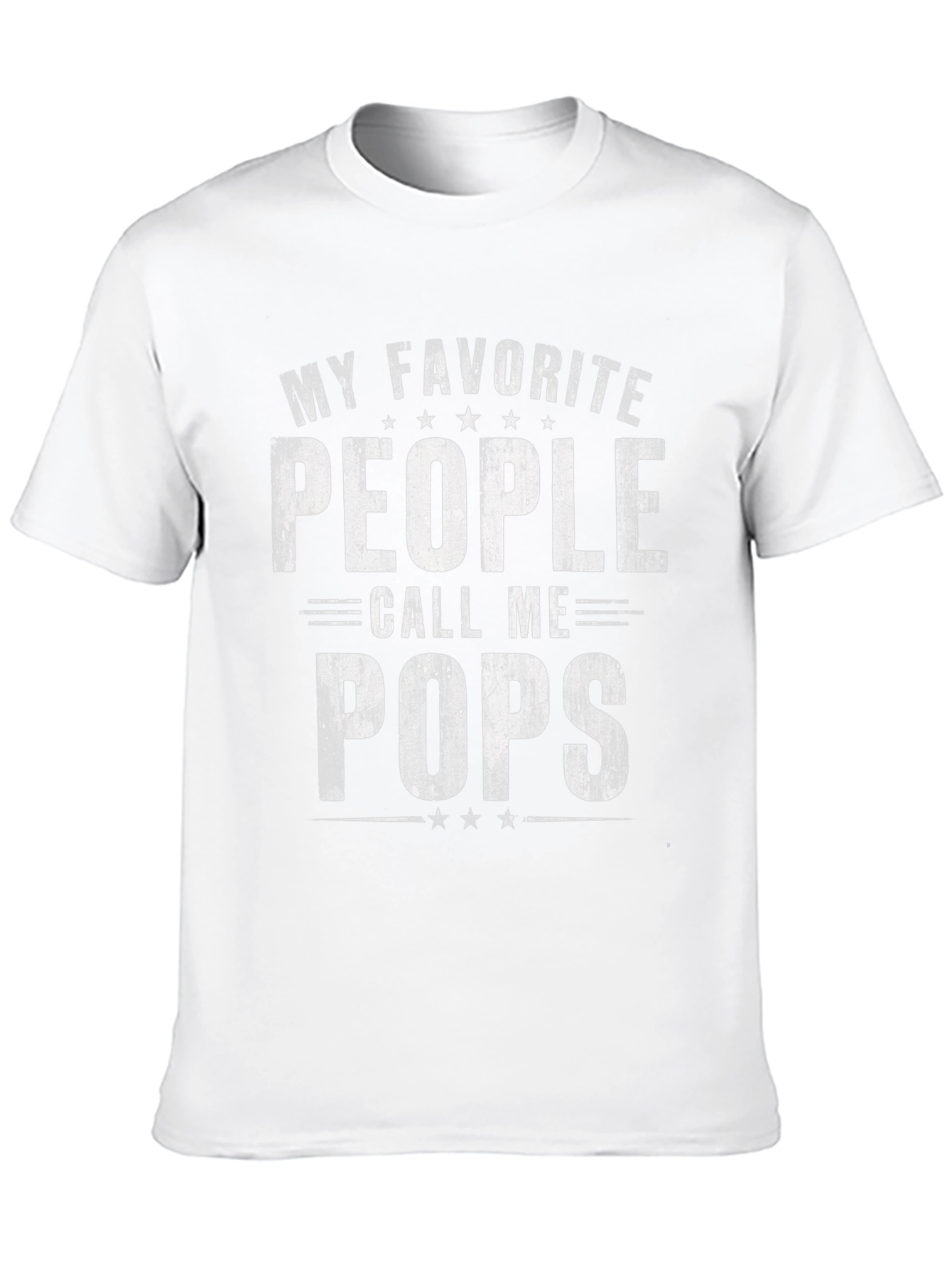 My Favorite People Call Me Pops Black T-Shirt