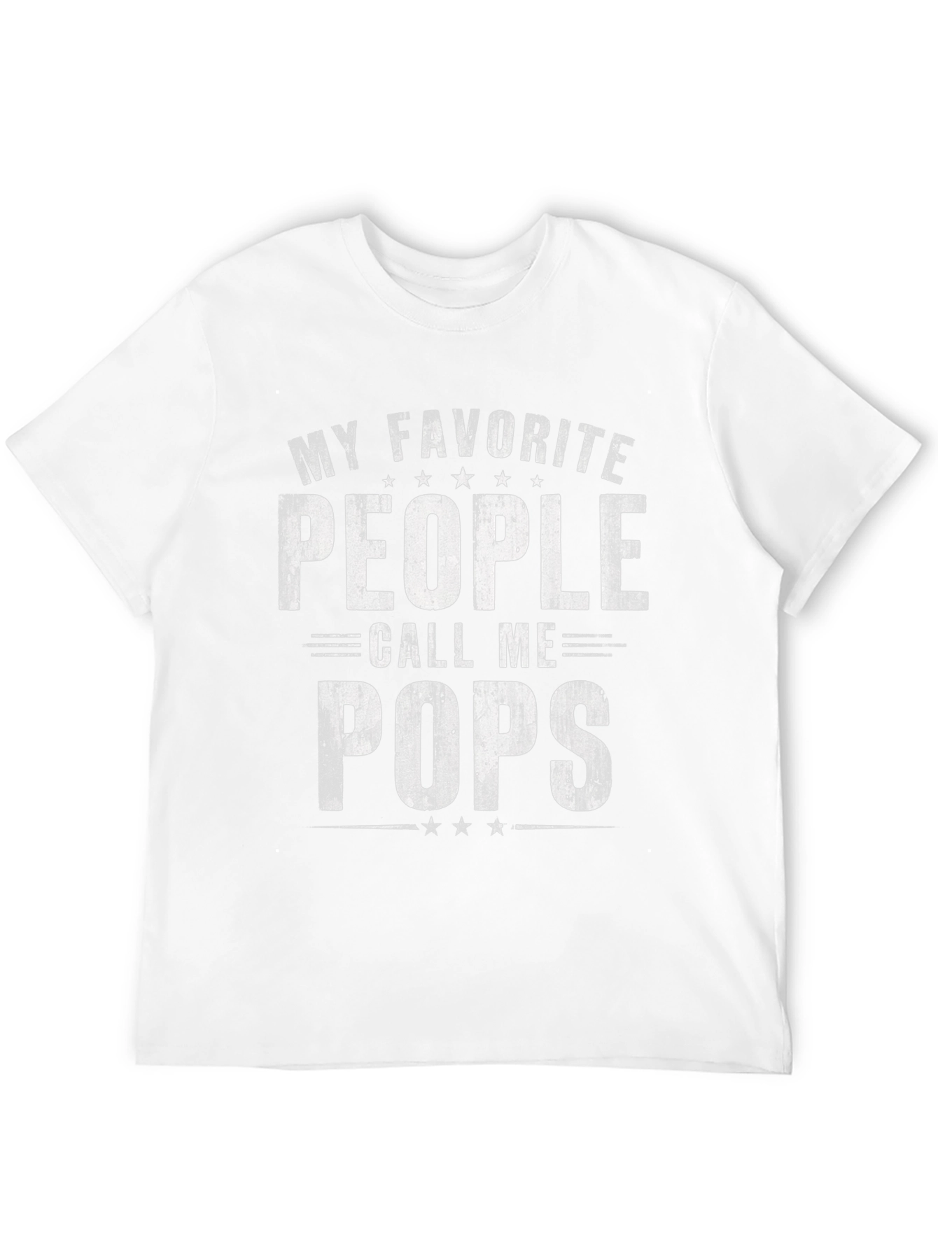 My Favorite People Call Me Pops Black T-Shirt