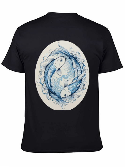 Yin Yang Koi Fish Graphic Tee
