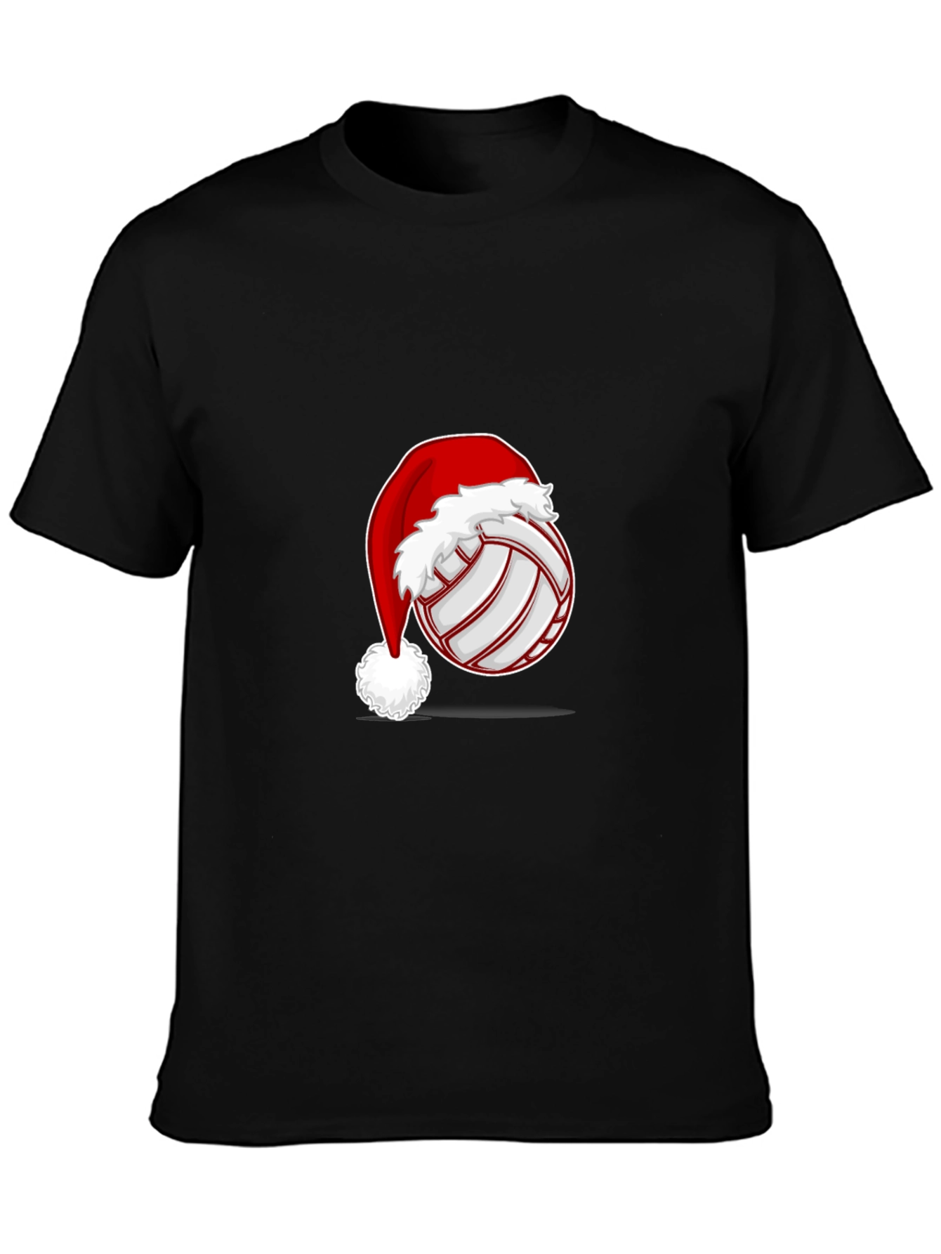 Volleyball Santa Hat Graphic Tee