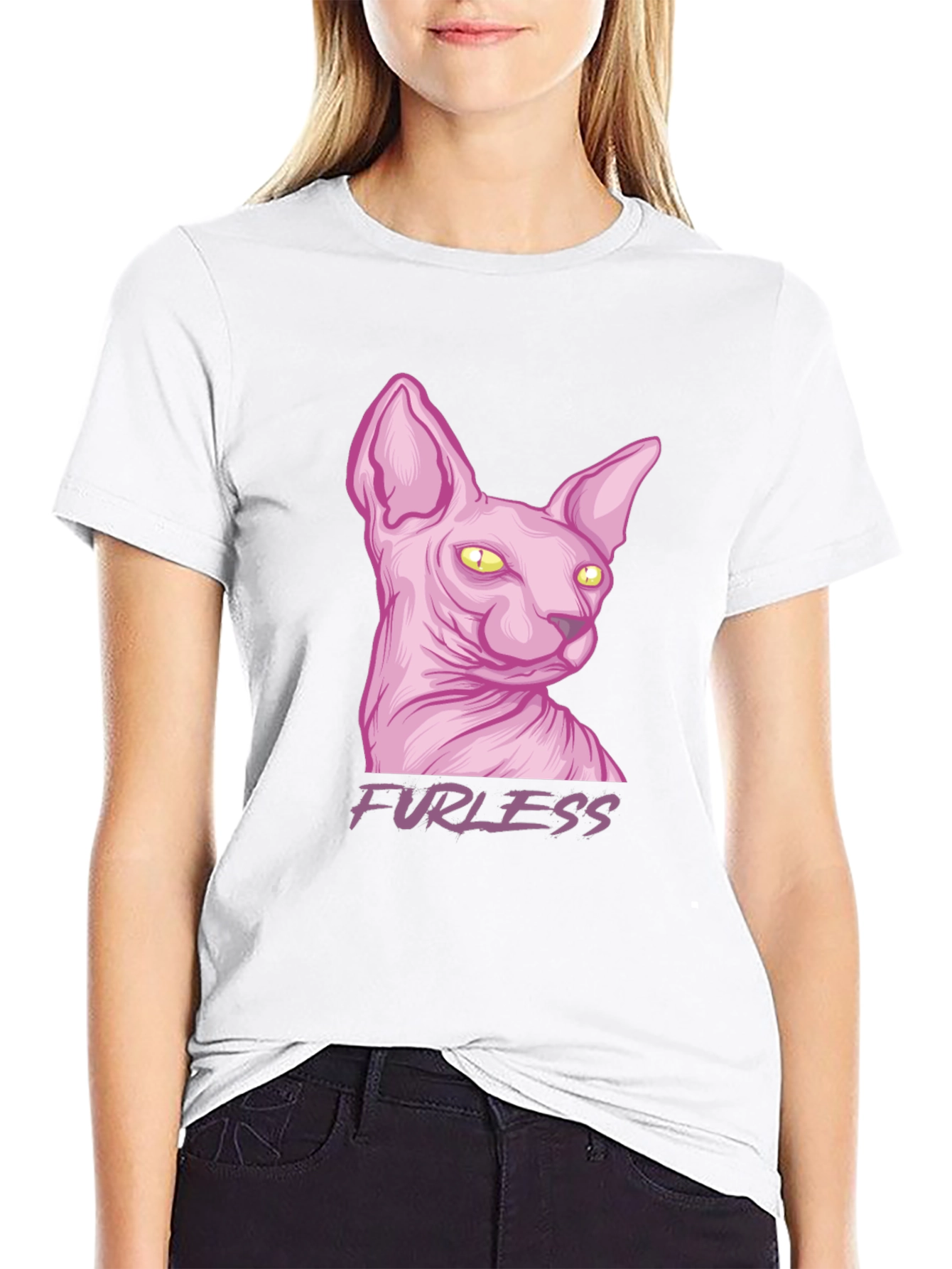 Furless Cat T-Shirt - Sphynx Cat Tee