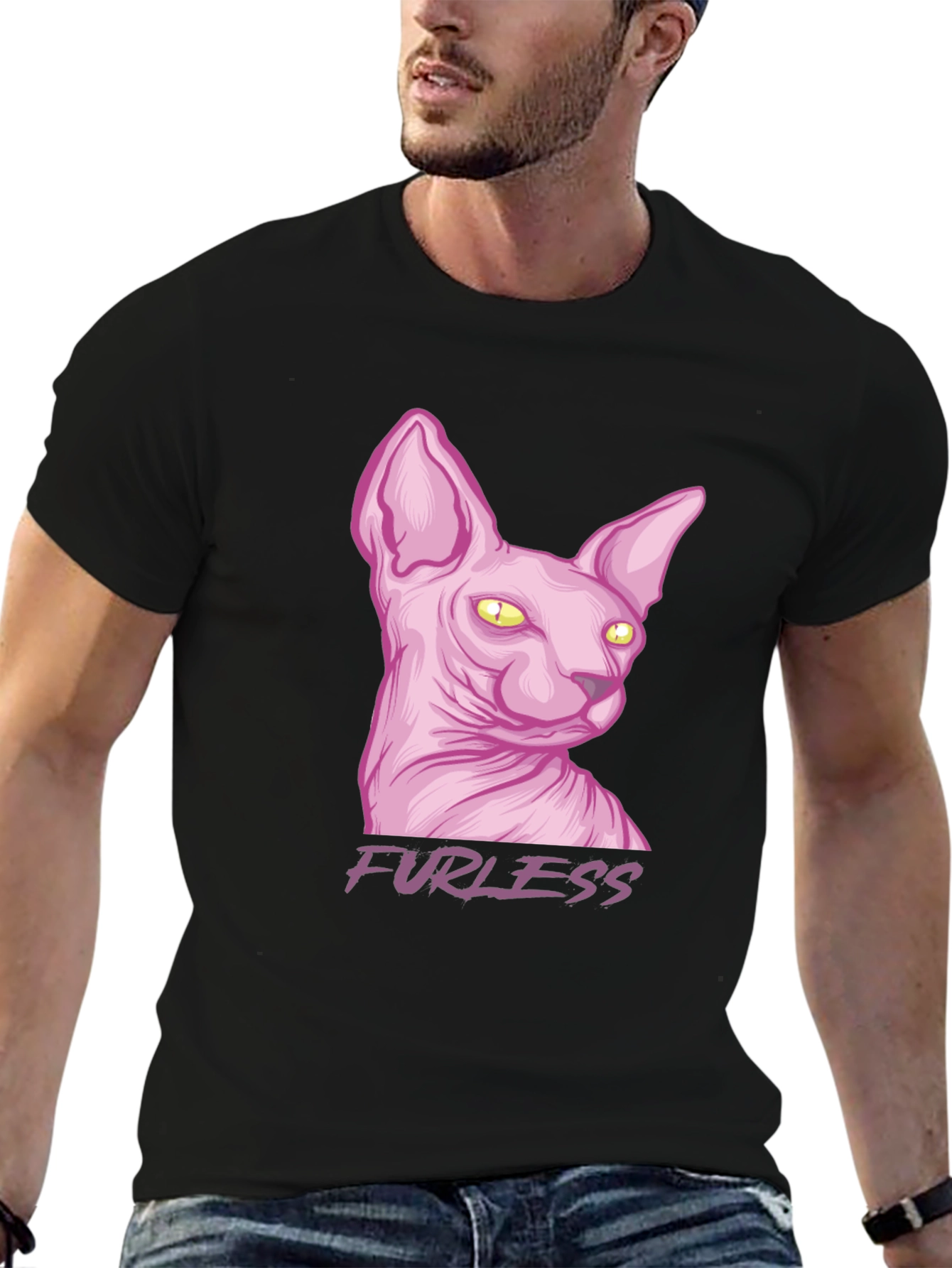 Furless Cat T-Shirt - Sphynx Cat Tee