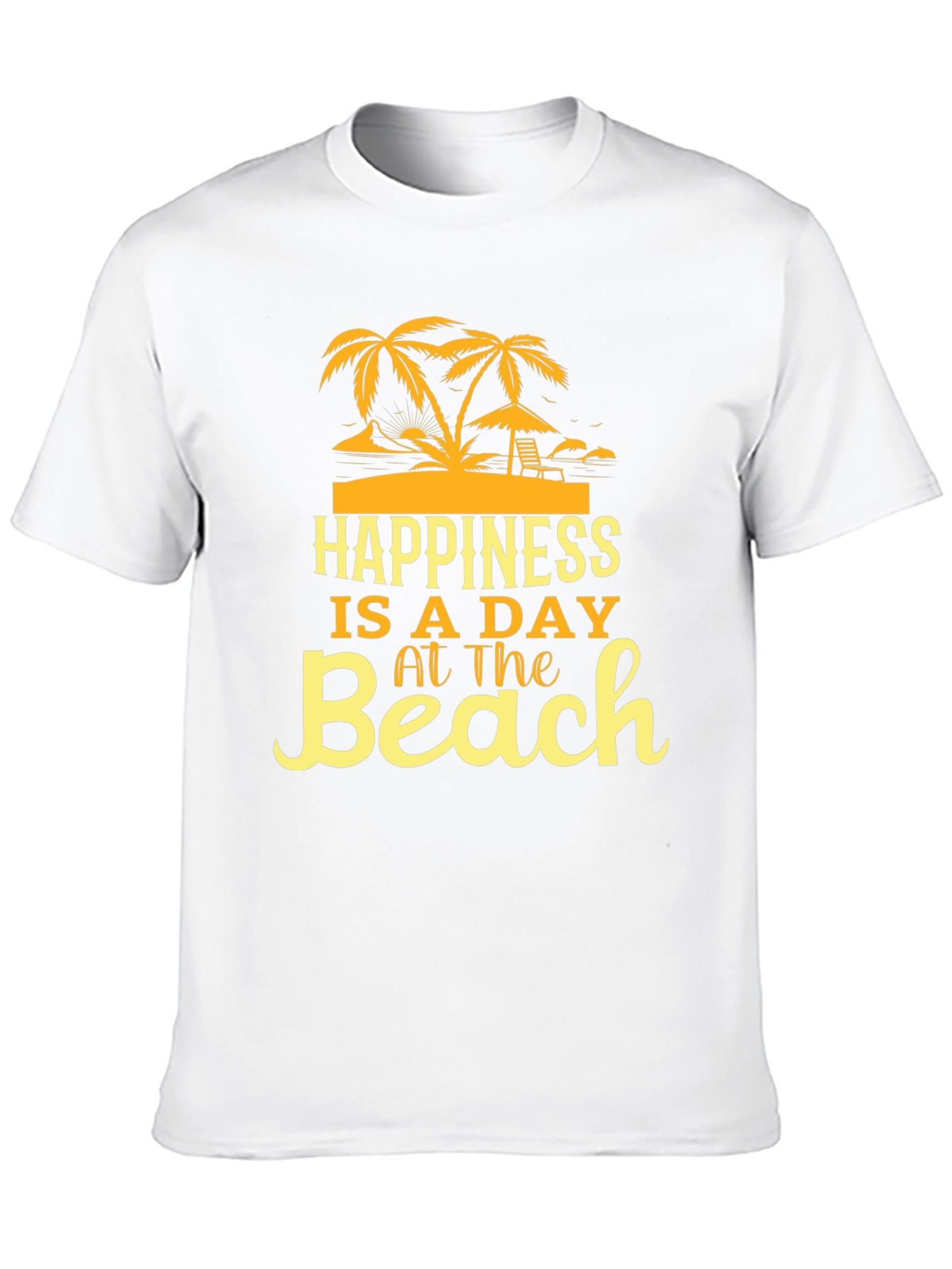 Happiness Is A Day At The Beach Graphic T-Shirt