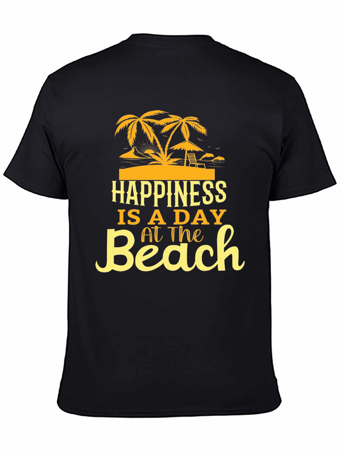 Happiness Is A Day At The Beach Graphic T-Shirt