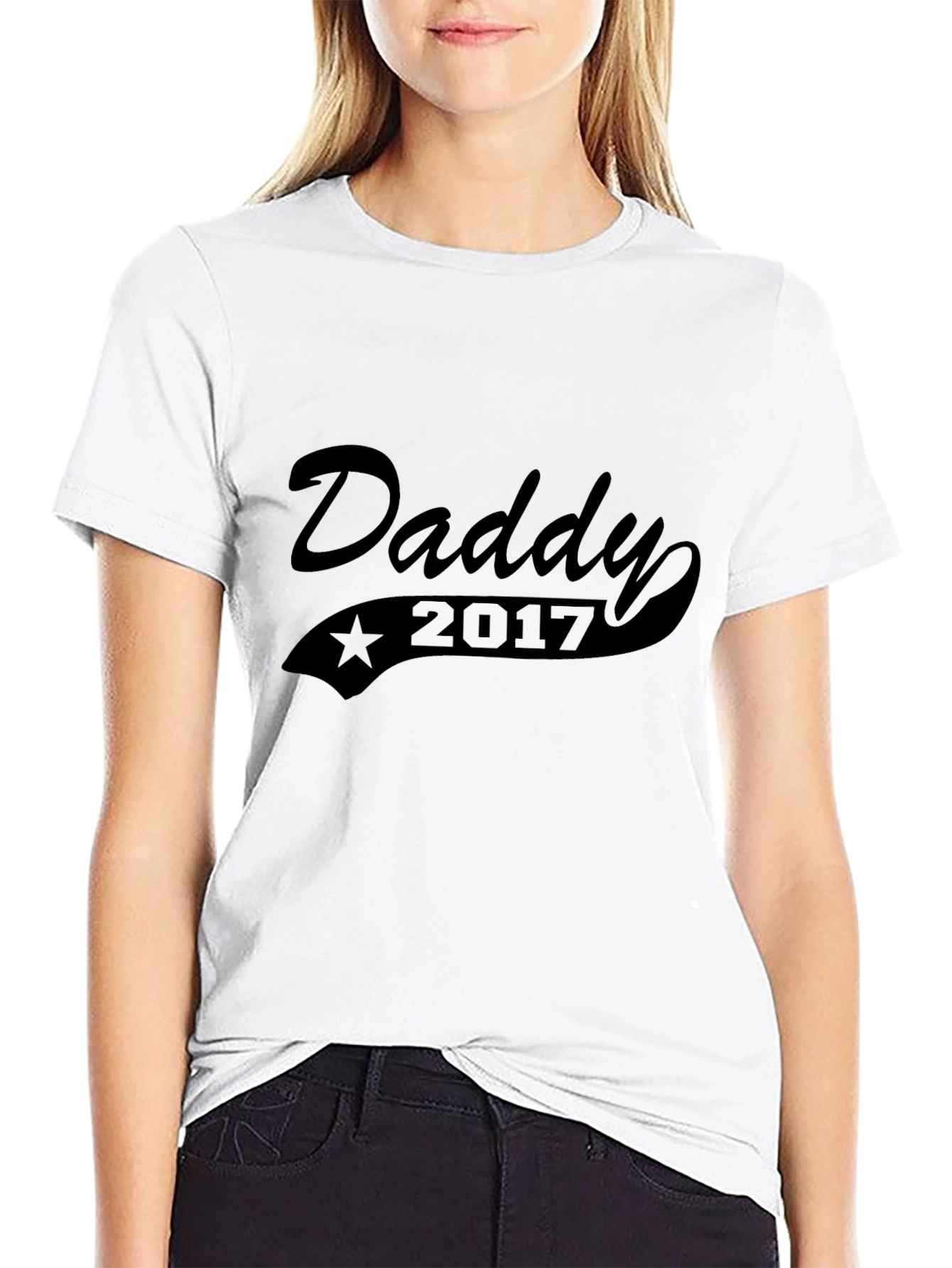 Daddy 2017 Black Graphic T-Shirt