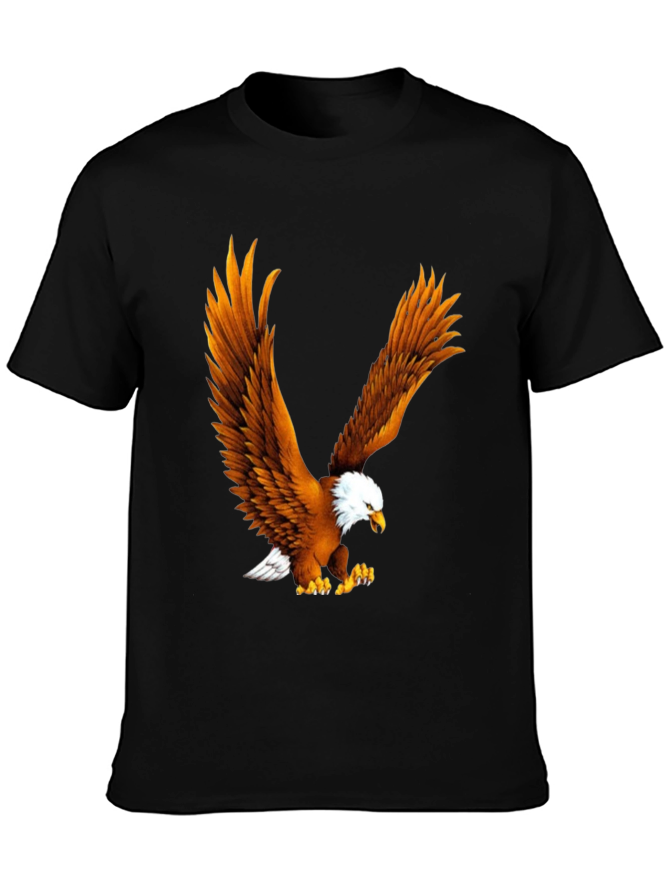 Eagle Print Black T-Shirt