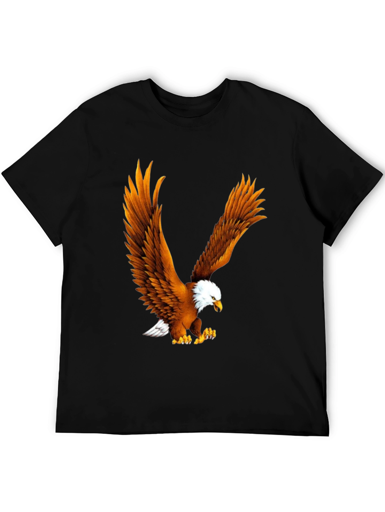 Eagle Print Black T-Shirt