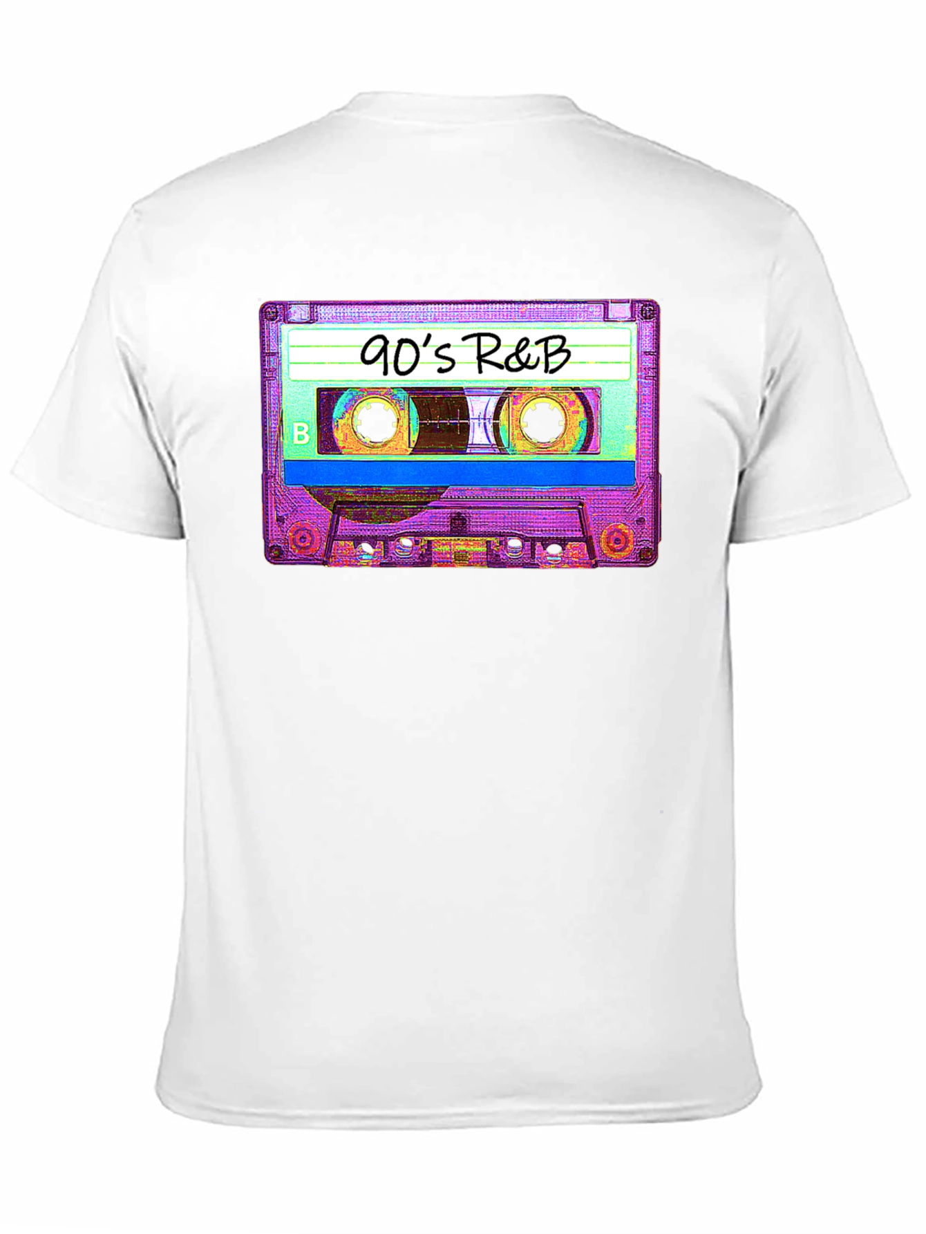 90s R&B Cassette Tape Graphic Tee - Black