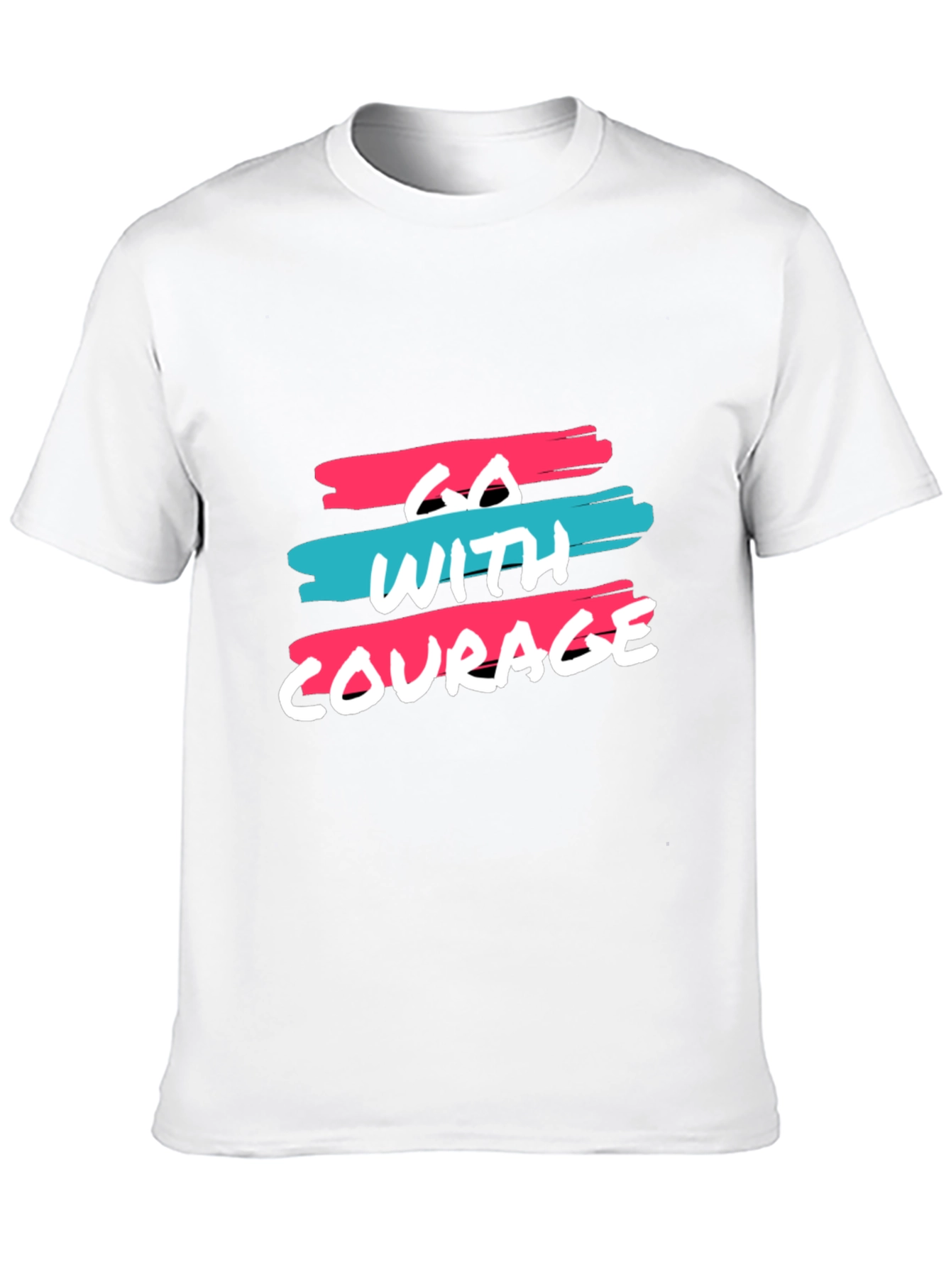 Go With Courage Black Graphic Tee