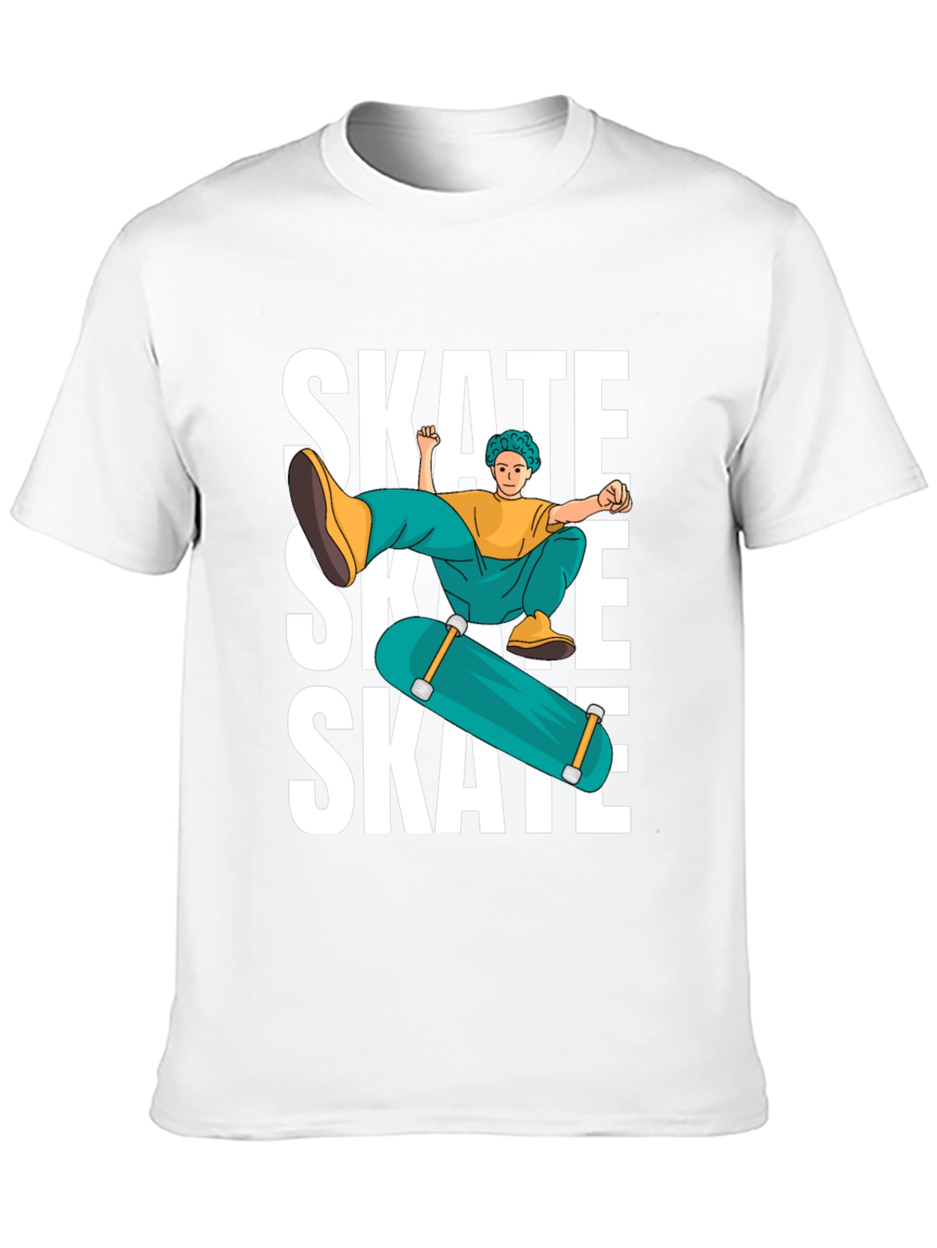 Skate Graphic T-Shirt Cool Skater Tee