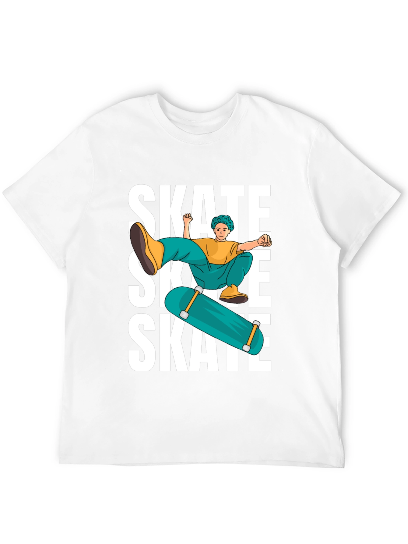 Skate Graphic T-Shirt Cool Skater Tee