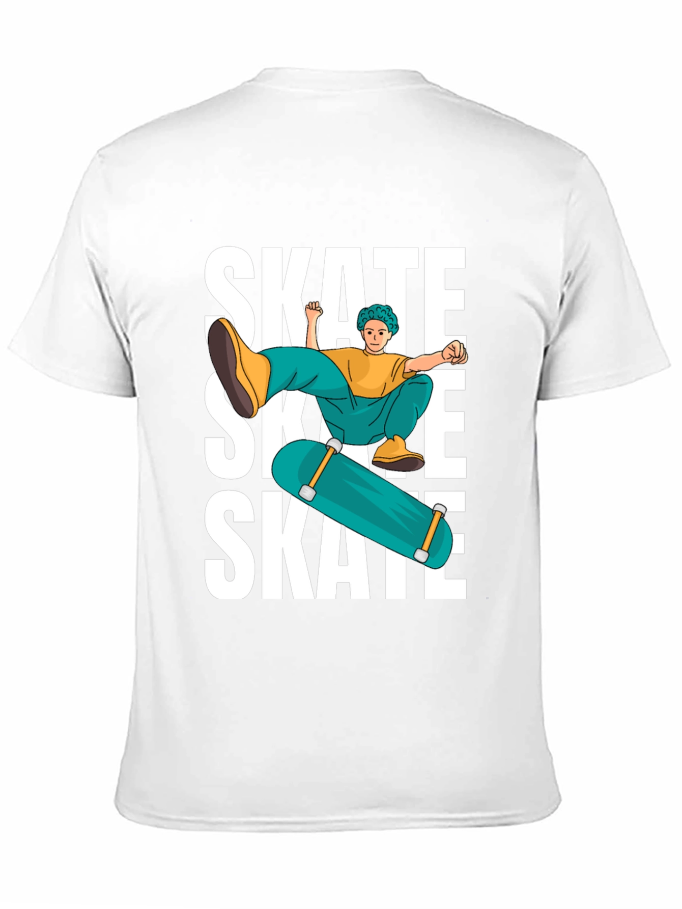 Skate Graphic T-Shirt Cool Skater Tee
