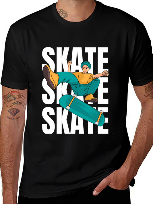 Skate Graphic T-Shirt Cool Skater Tee