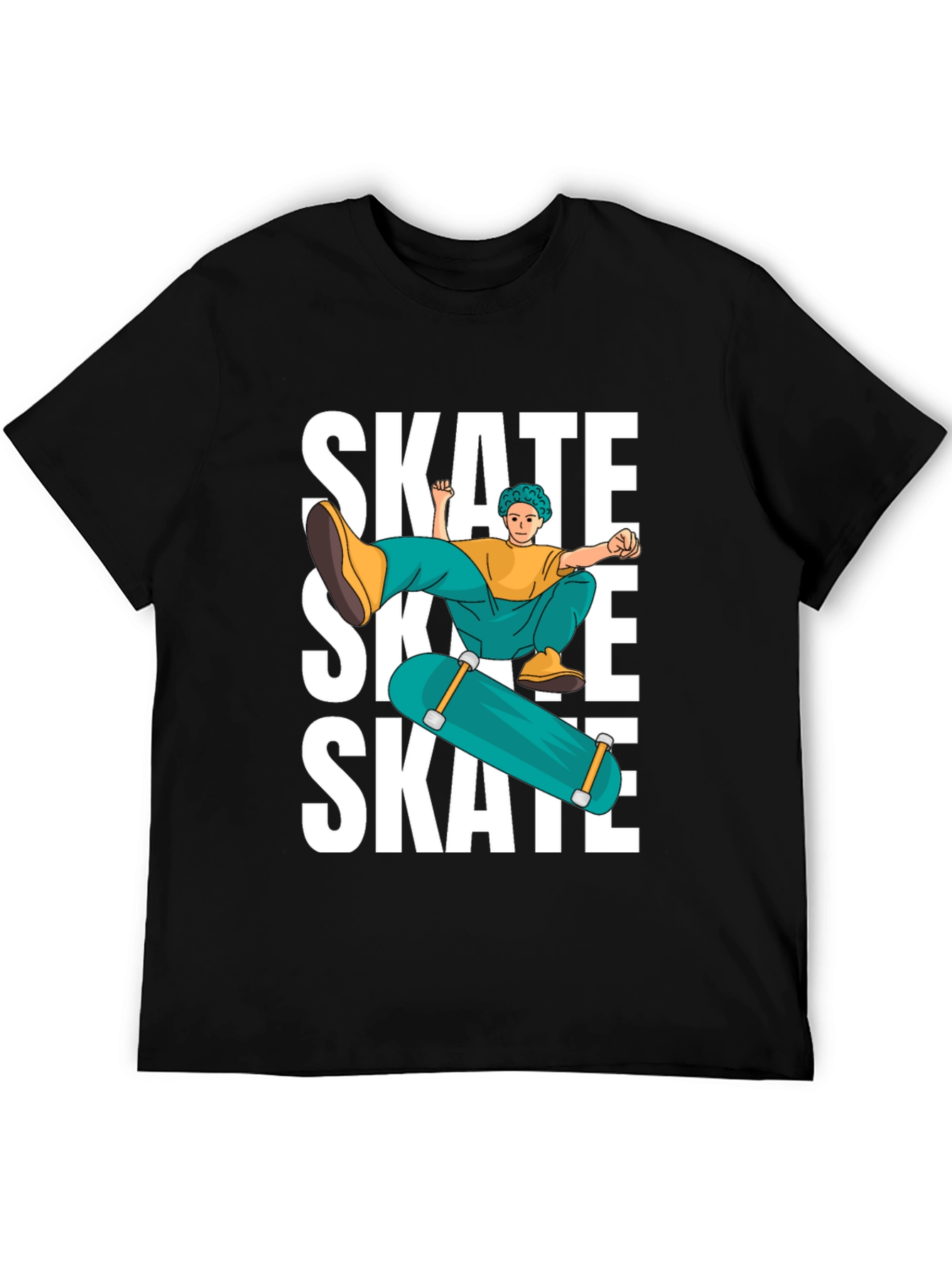Skate Graphic T-Shirt Cool Skater Tee