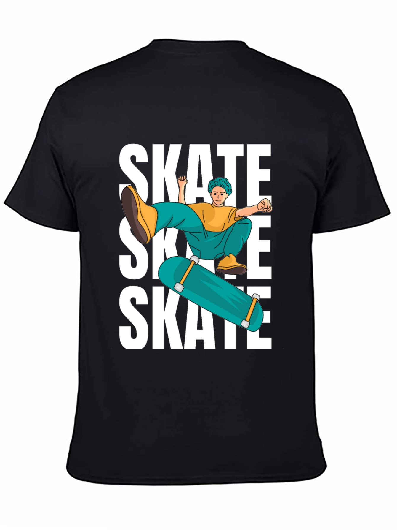 Skate Graphic T-Shirt Cool Skater Tee