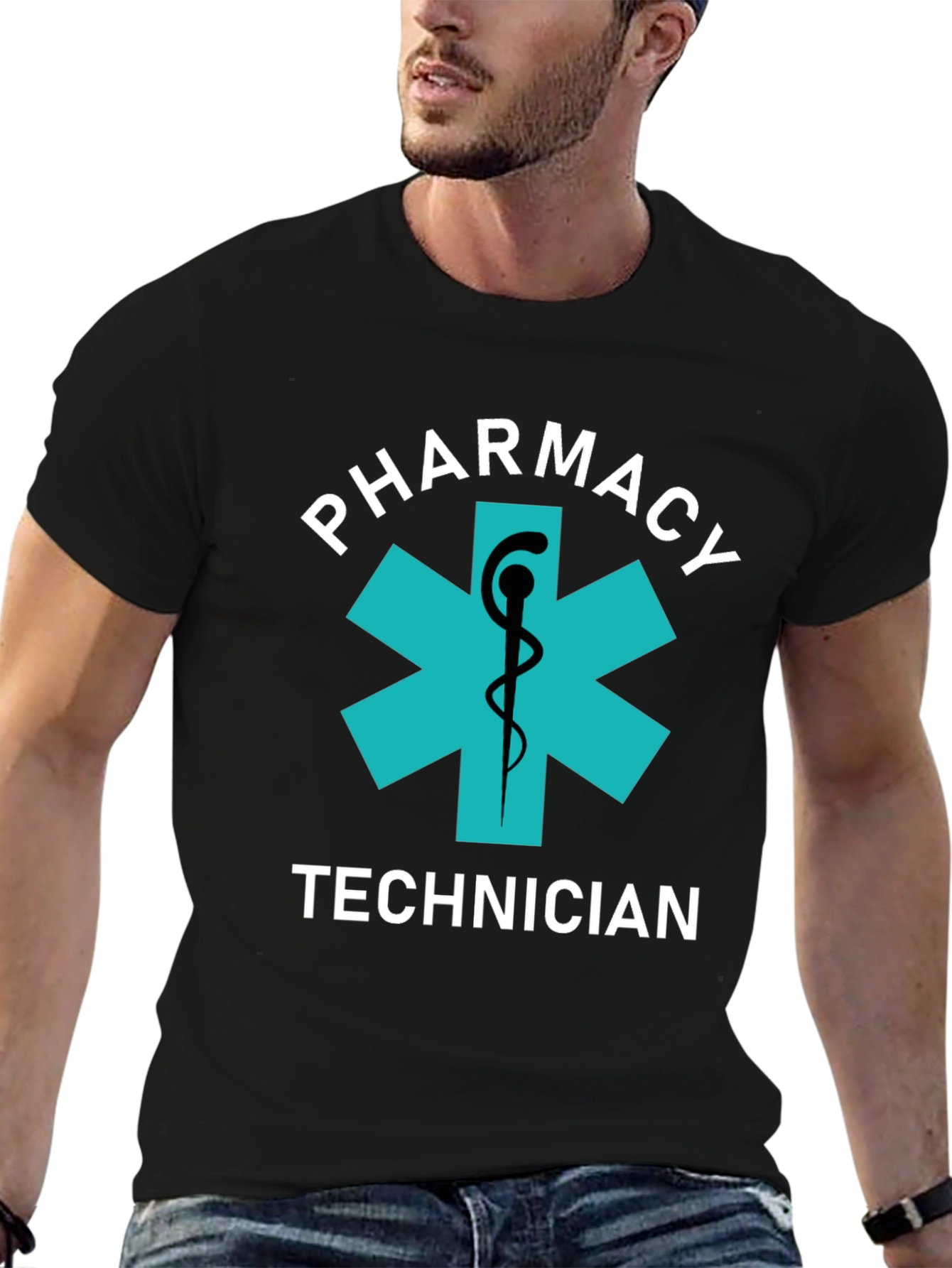 Pharmacy Technician T-Shirt - Medical Star Design