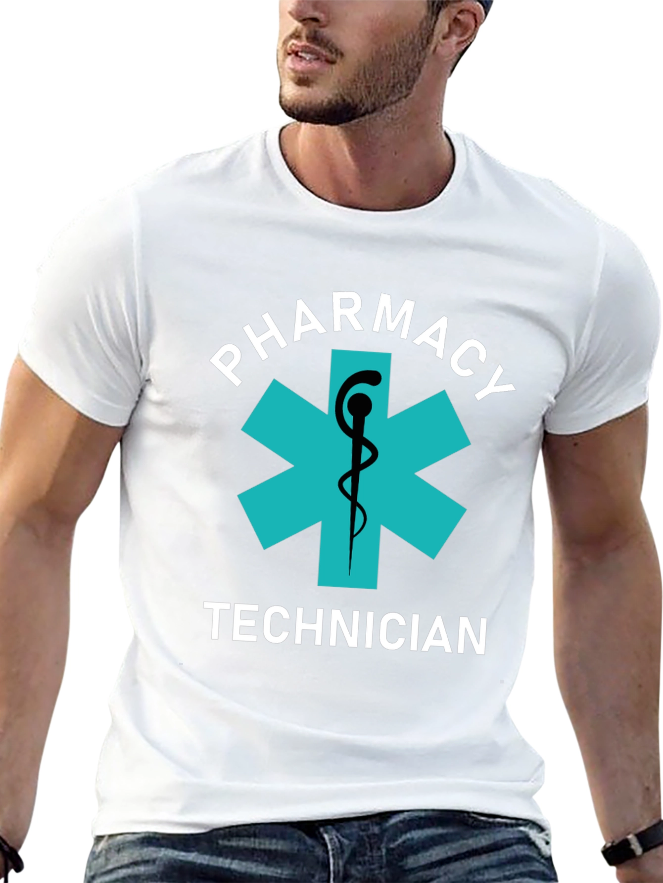 Pharmacy Technician T-Shirt - Medical Star Design